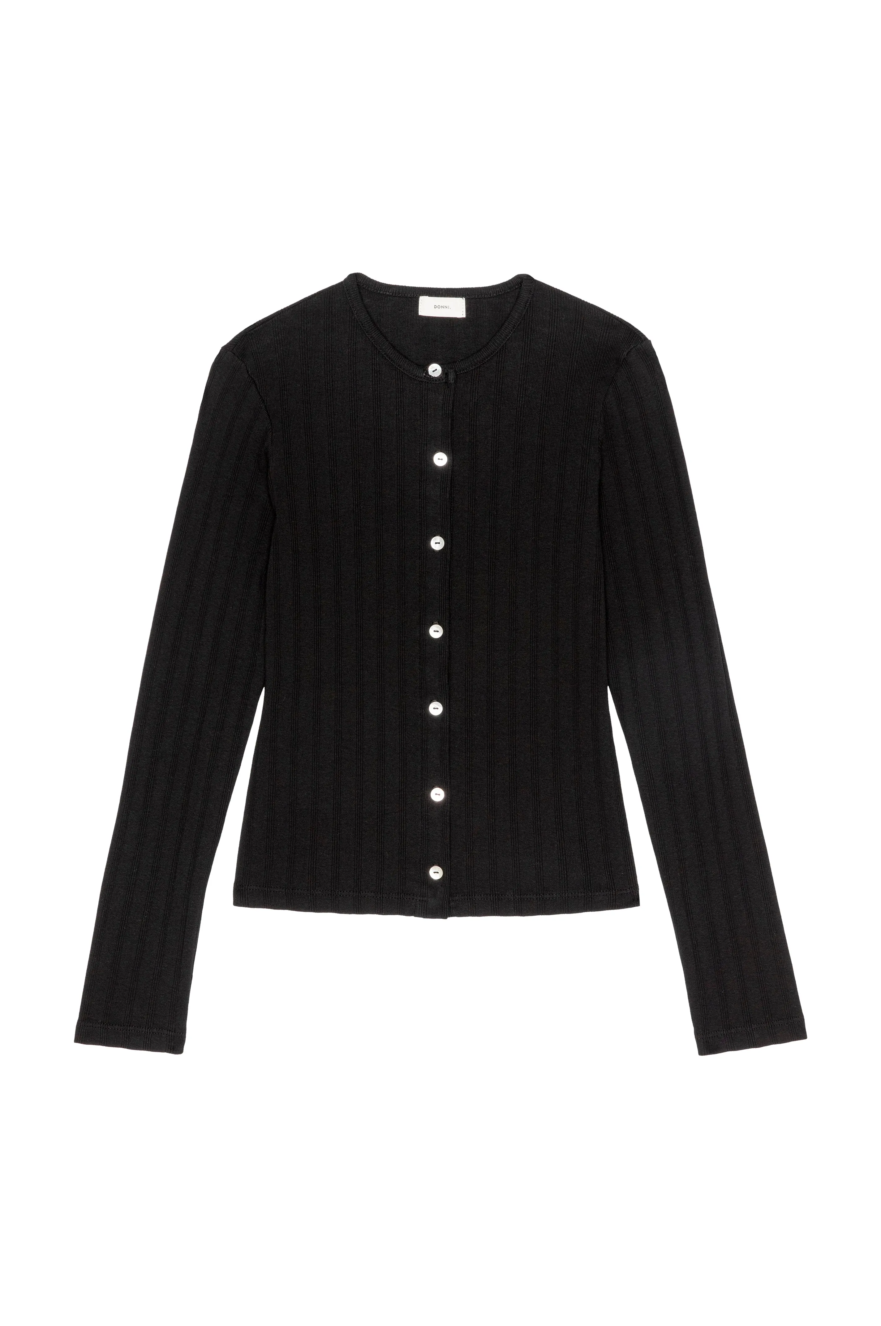 The Varied Rib Cardigan sold by DONNI. product image thumbnail 2