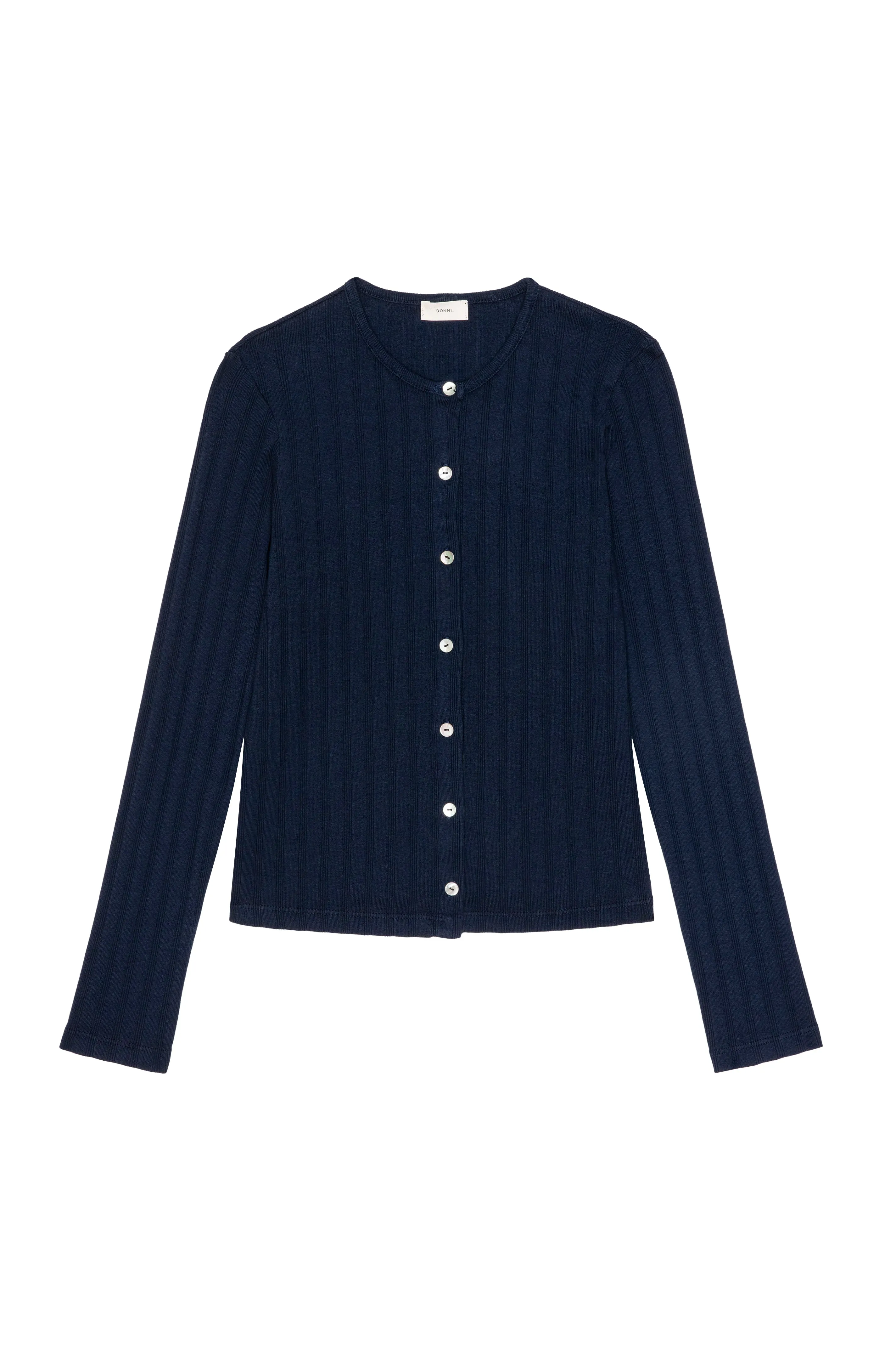 The Varied Rib Cardigan sold by DONNI. product image thumbnail 2