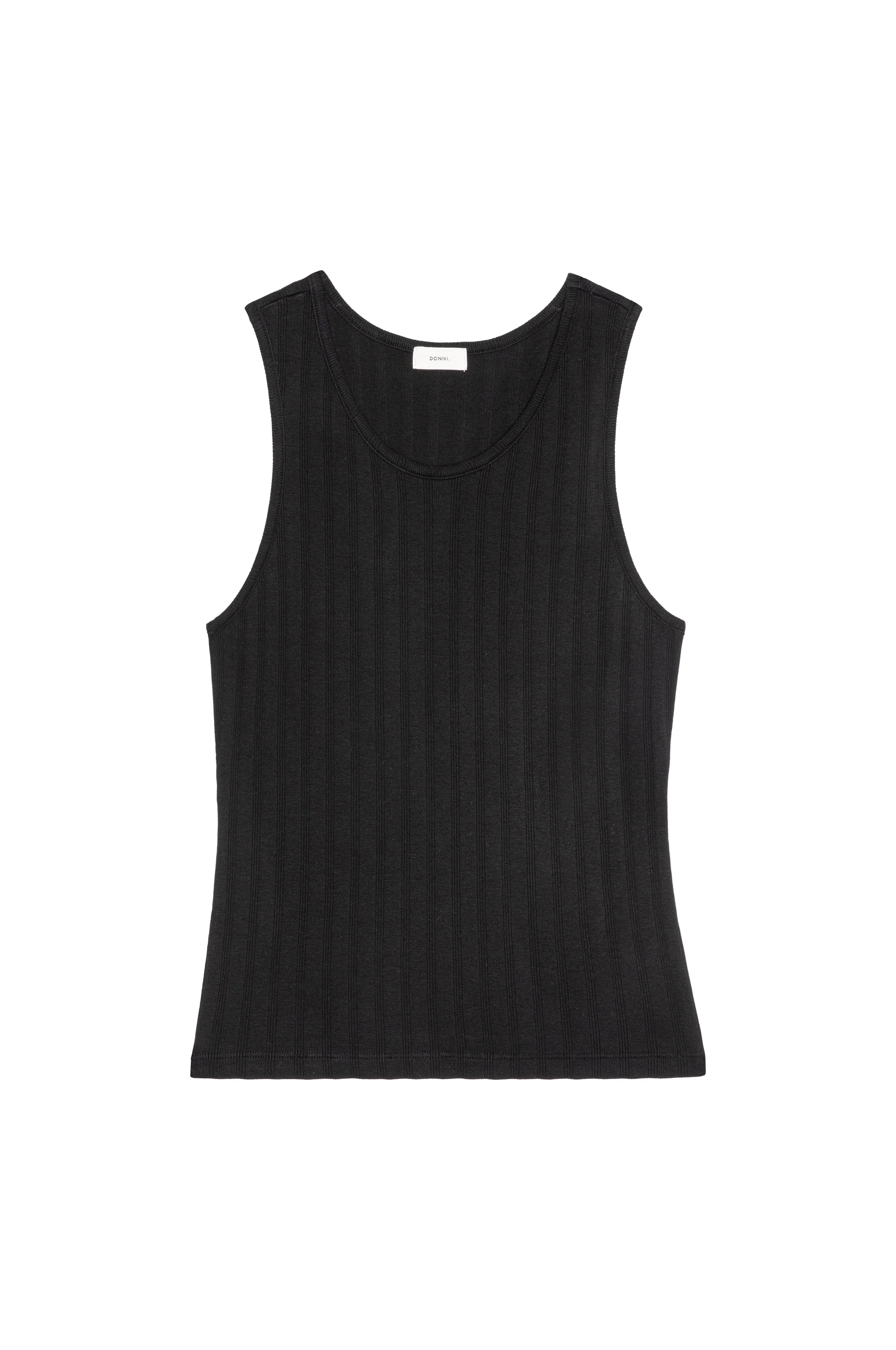 The Varied Rib Tank sold by DONNI. product image thumbnail 2
