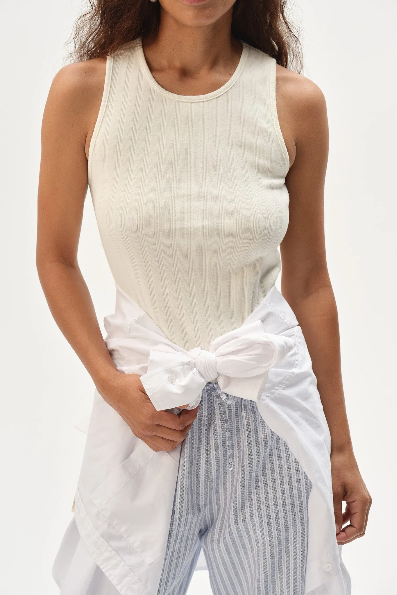 The Varied Rib Tank sold by DONNI.