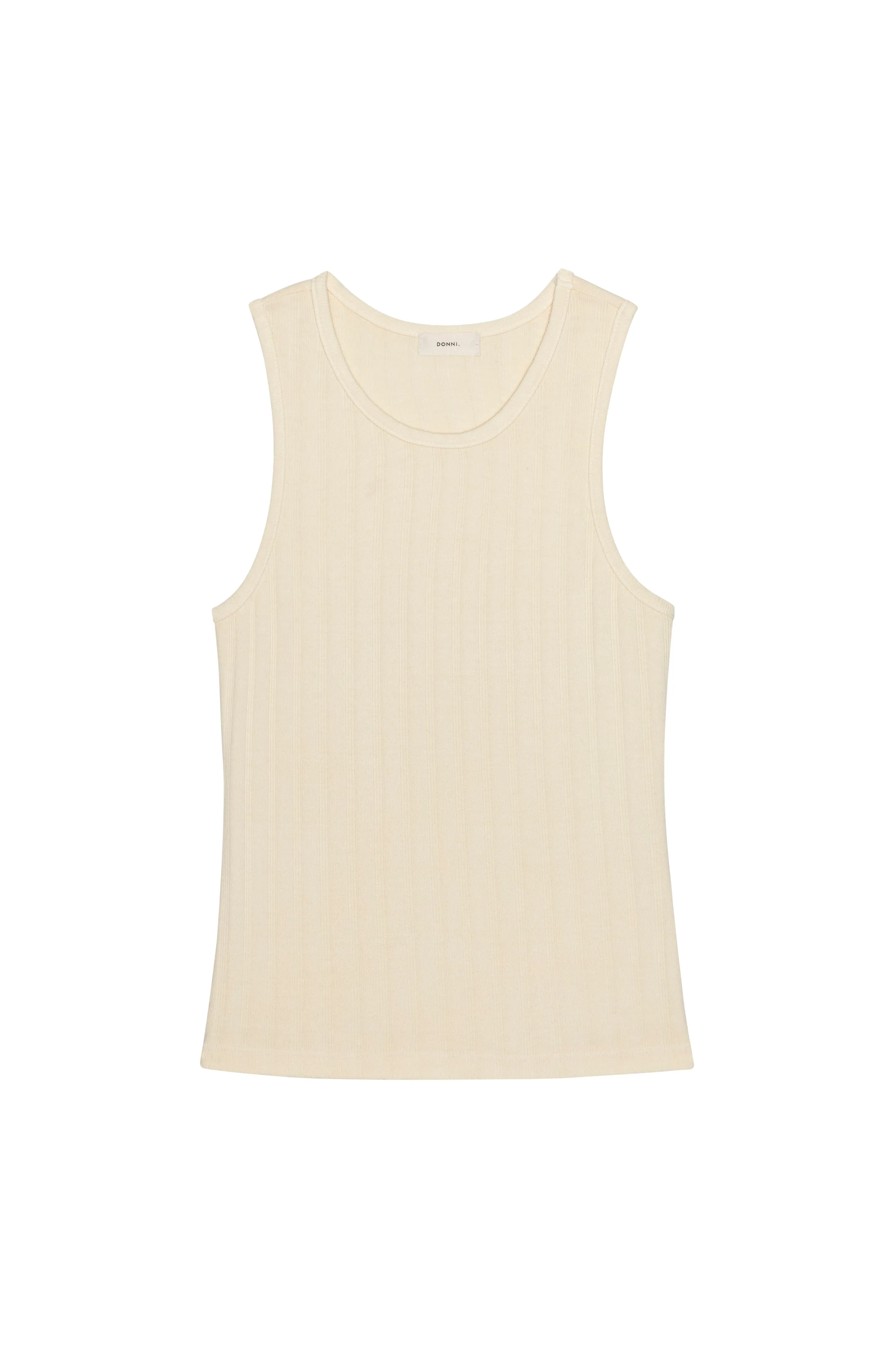 The Varied Rib Tank sold by DONNI. product image thumbnail 2