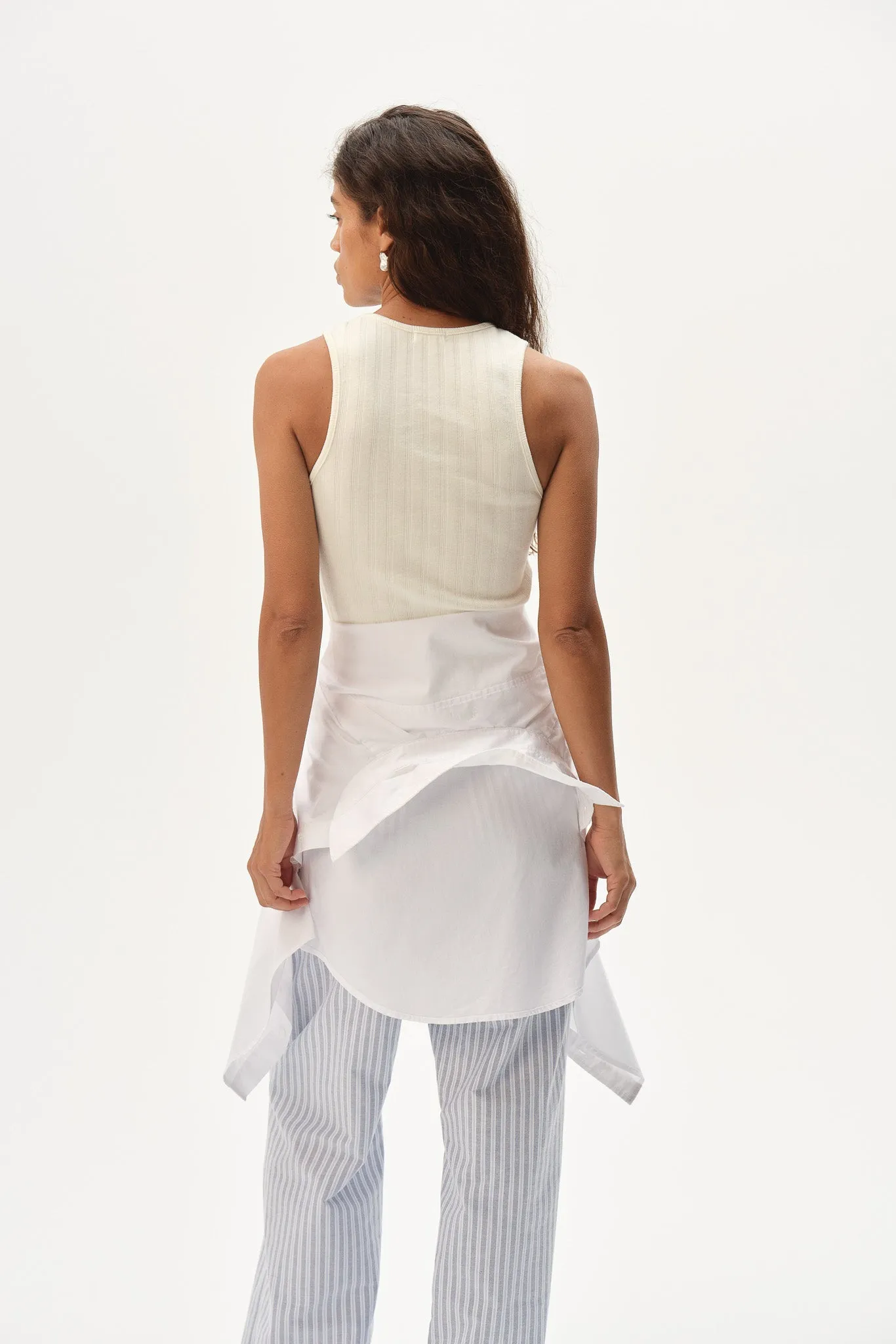 The Varied Rib Tank sold by DONNI. product image thumbnail 5