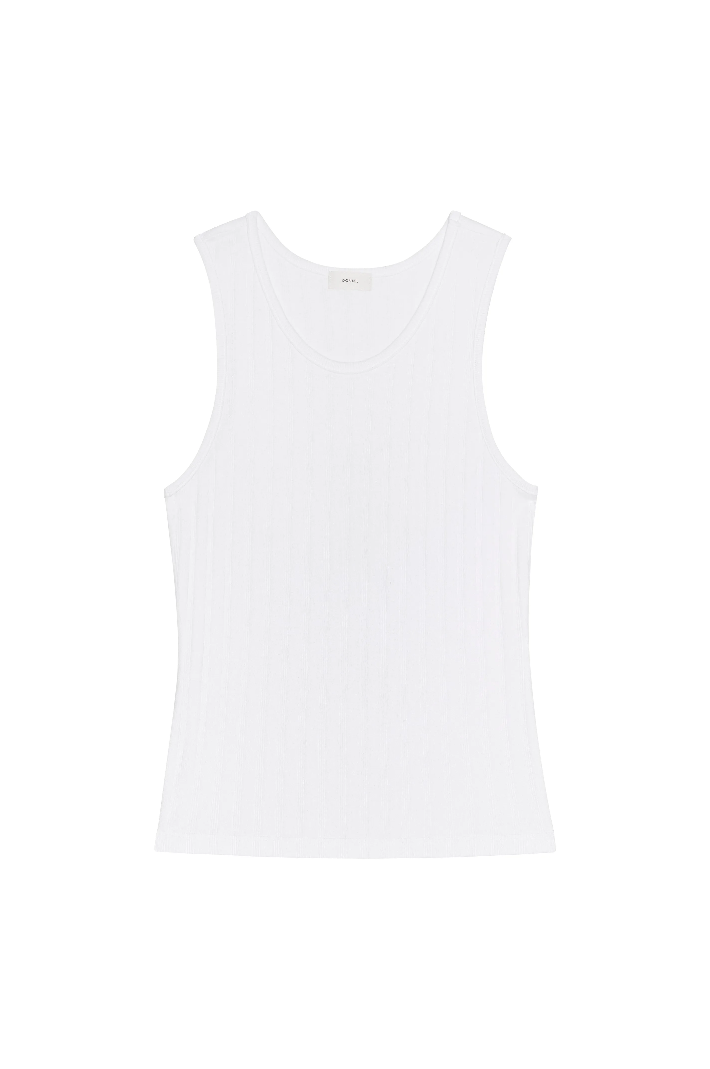The Varied Rib Tank sold by DONNI. product image thumbnail 2