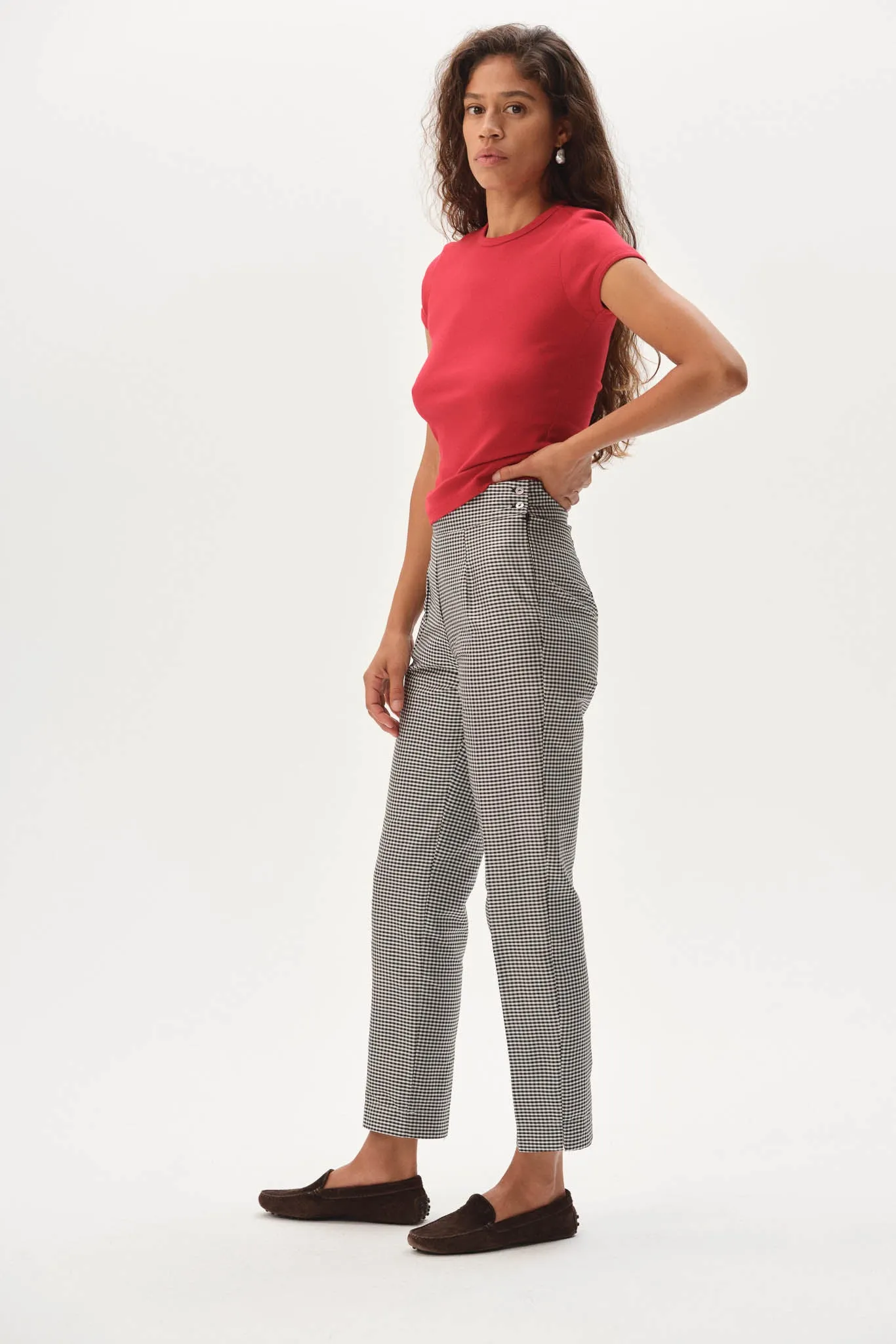 The Taffeta Cigarette Pant sold by DONNI. product image thumbnail 5