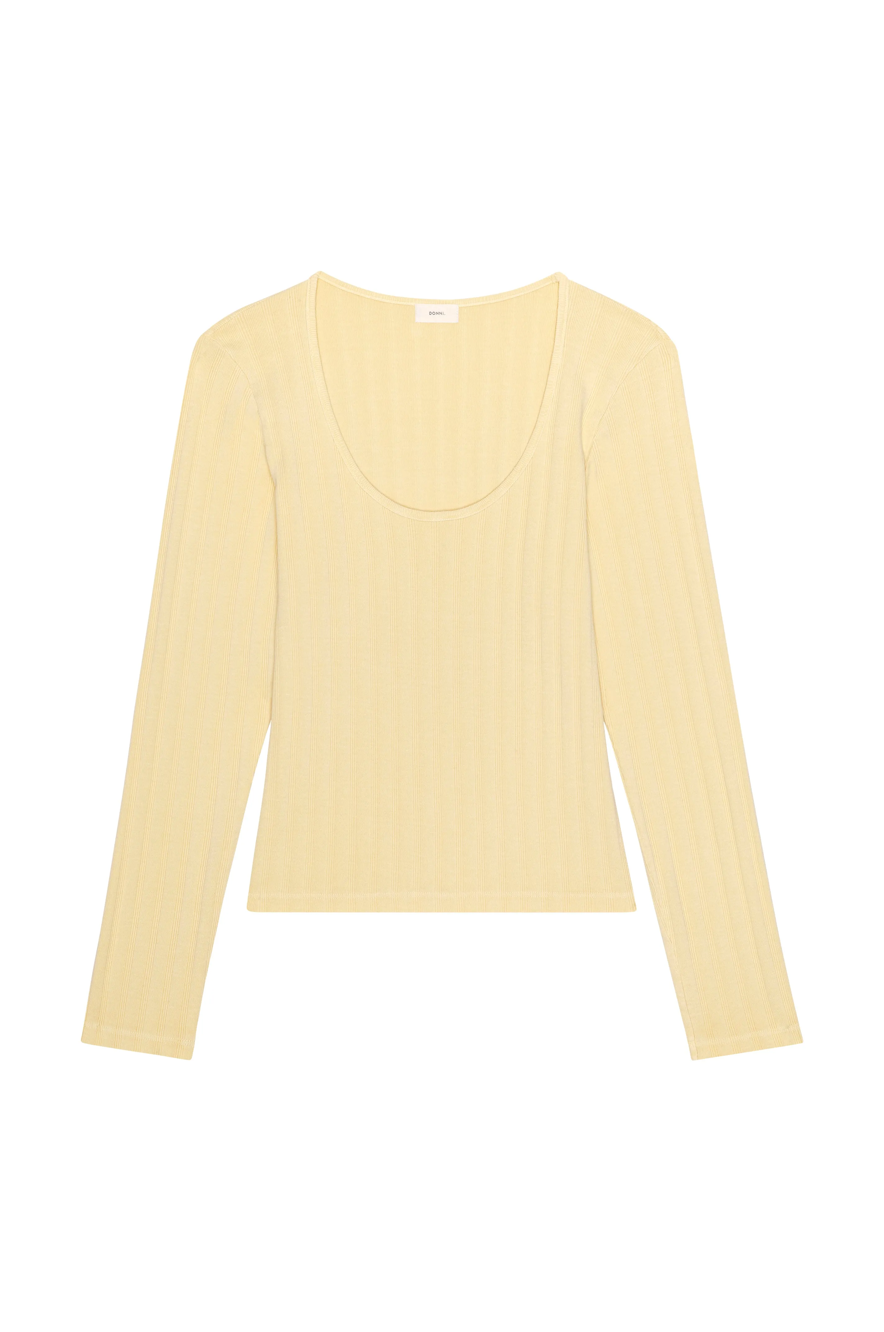 The Varied Rib Long Sleeve Scoop Shirt sold by DONNI. product image thumbnail 2