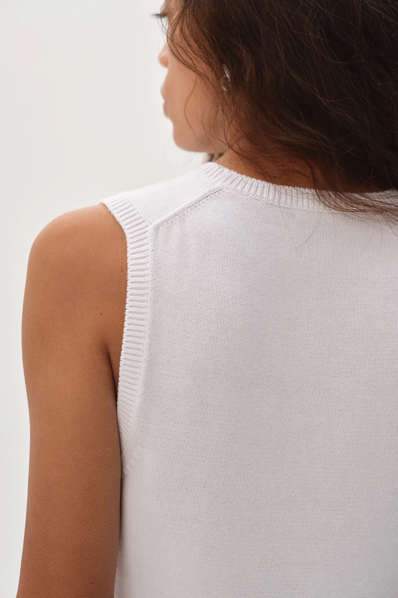 The Cotton Knit Sweater Set Powder sold by DONNI. product image thumbnail 5