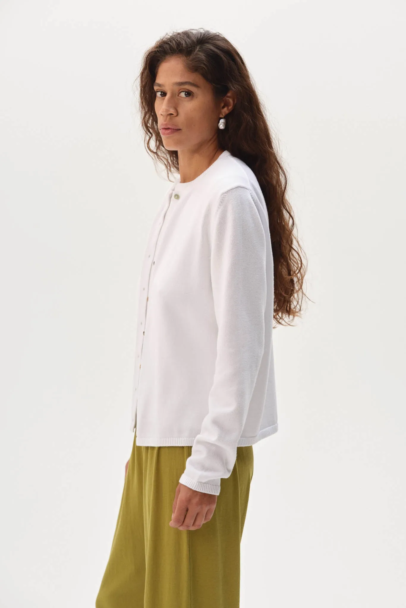 The Cotton Knit Sweater Set Powder sold by DONNI. product image thumbnail 2