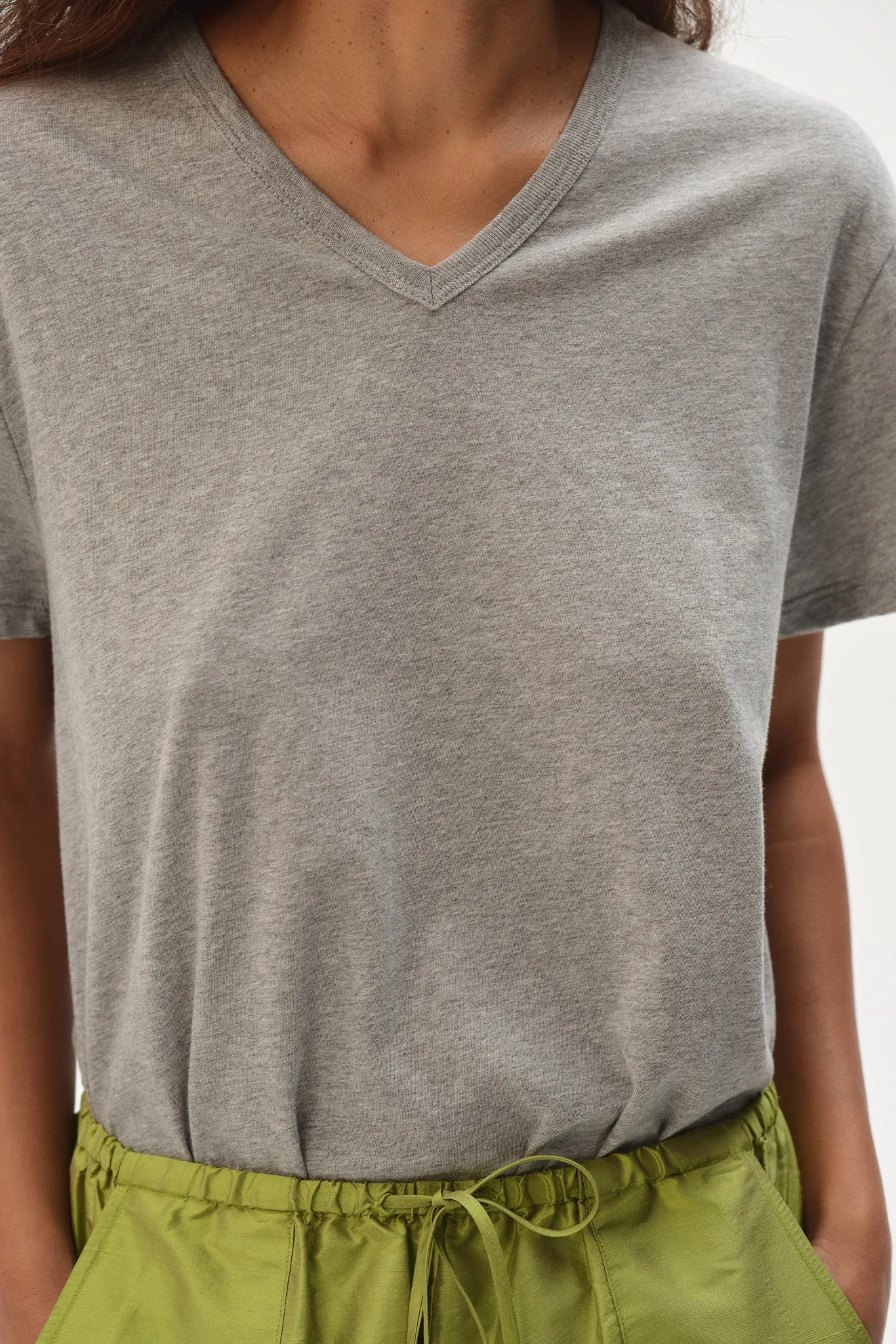 The Jersey V-Neck Tee sold by DONNI. product image thumbnail 3