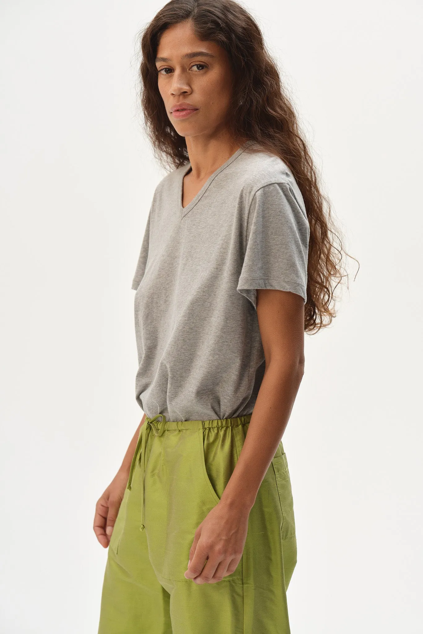 The Jersey V-Neck Tee sold by DONNI. product image thumbnail 4