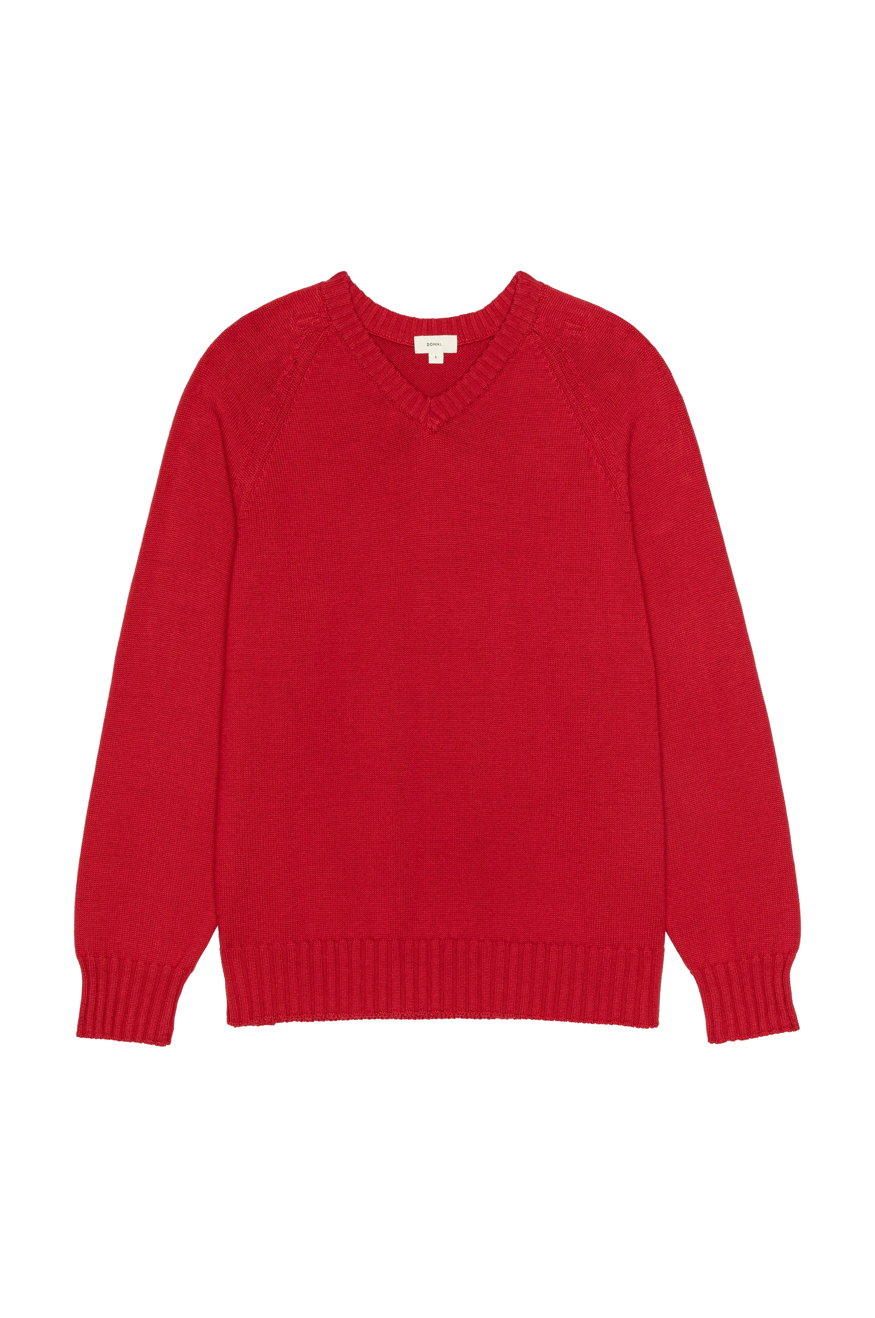 The Cotton Knit V-Neck Sweater sold by DONNI. product image thumbnail 2