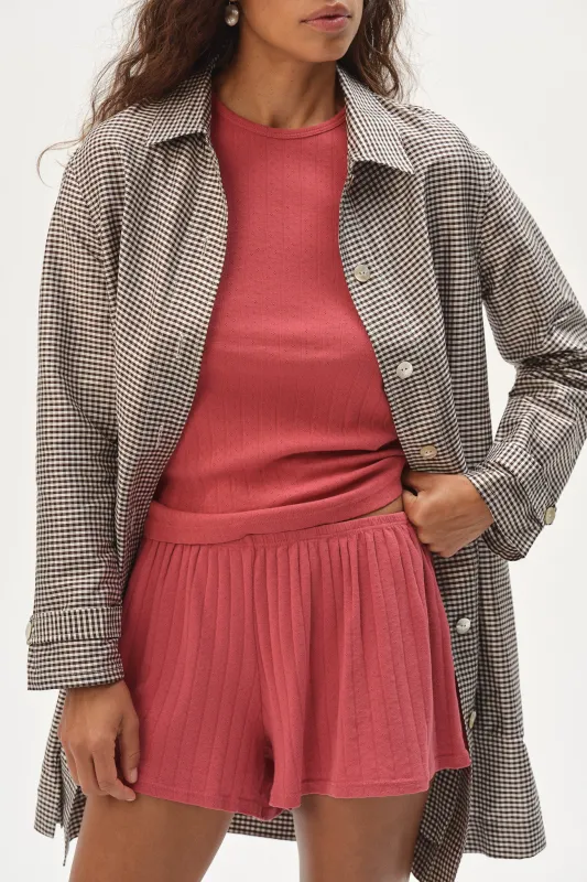 The Pointelle Tap Short made by DONNI.