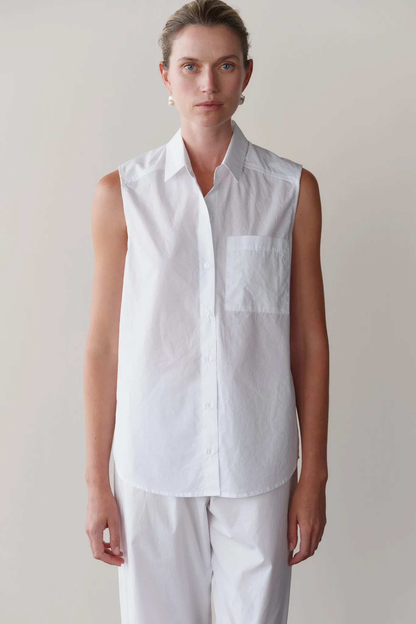 The Pop Sleeveless Shirt sold by DONNI. product image thumbnail 5