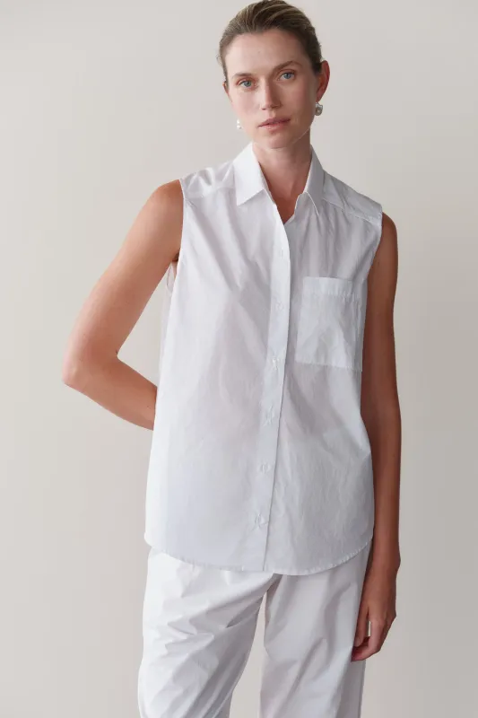 The Pop Sleeveless Shirt made by DONNI.