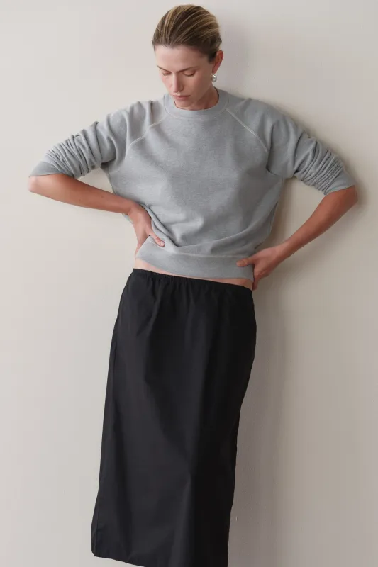 The Eco-Terry Contrast Stitch Sweatshirt made by DONNI.