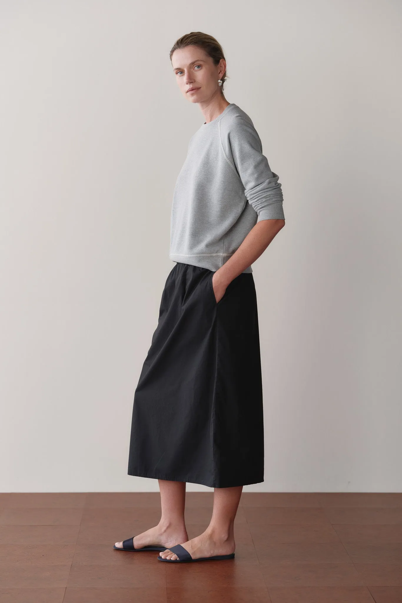 The Eco-Terry Contrast Stitch Sweatshirt sold by DONNI. product image thumbnail 4