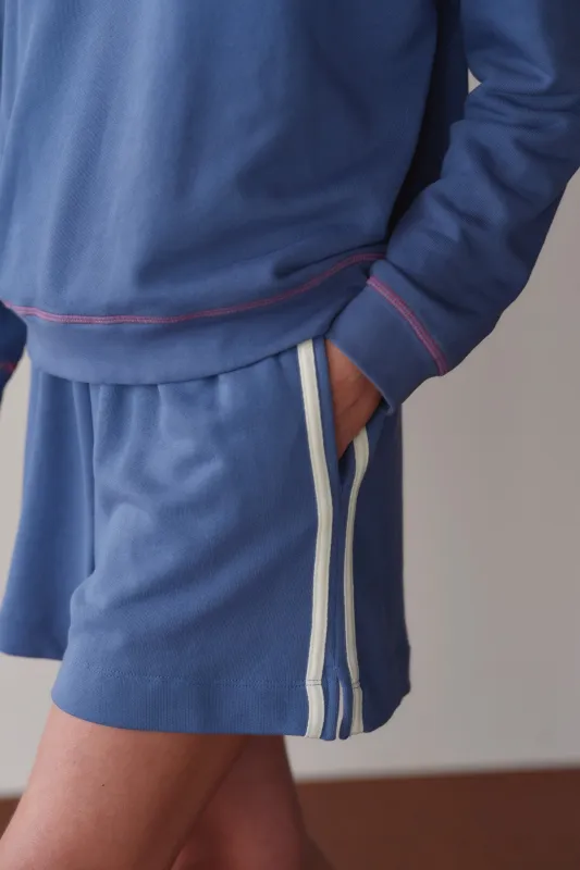The Stripe Eco-Terry Short made by DONNI.