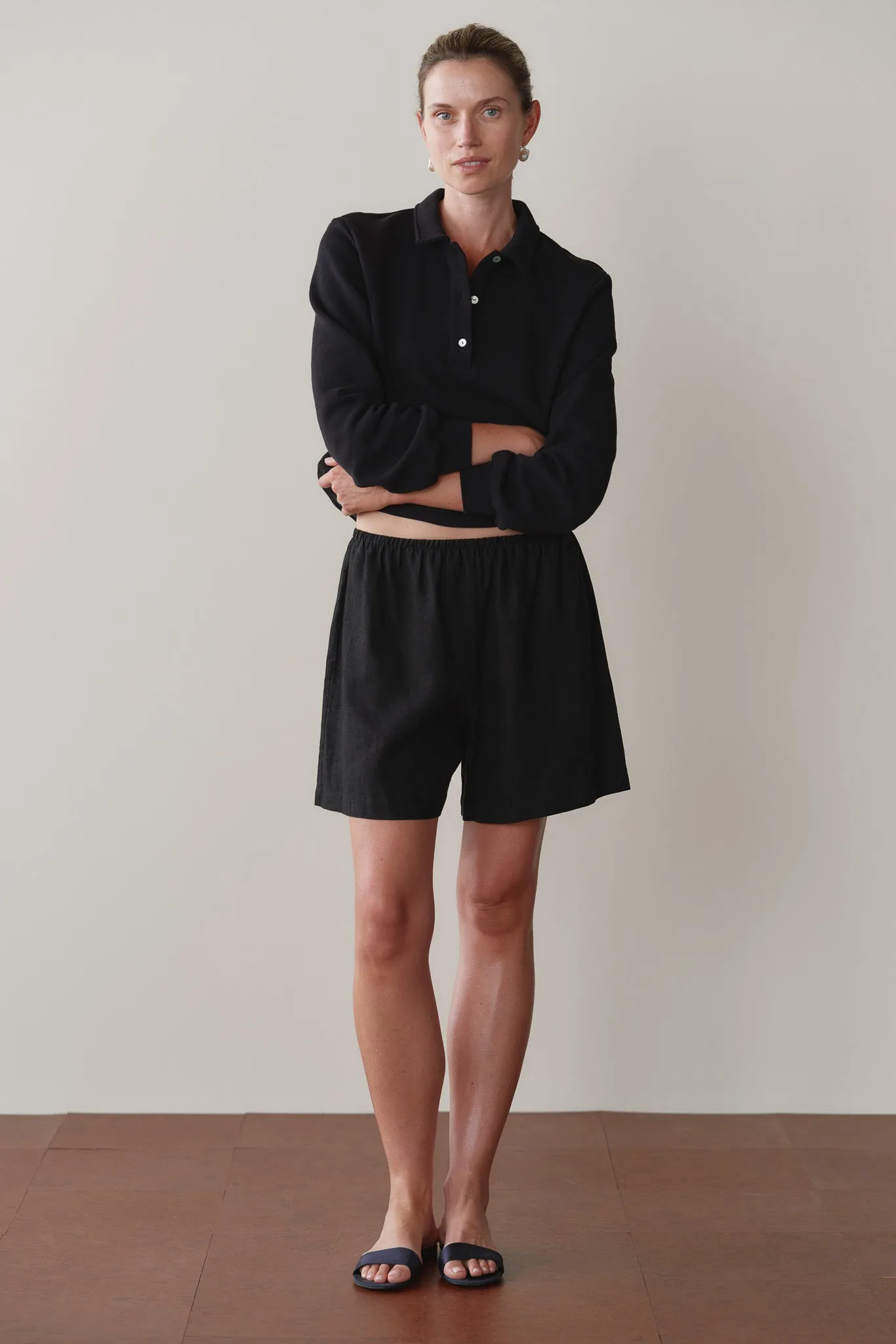 The Linen Short sold by DONNI. product image thumbnail 3