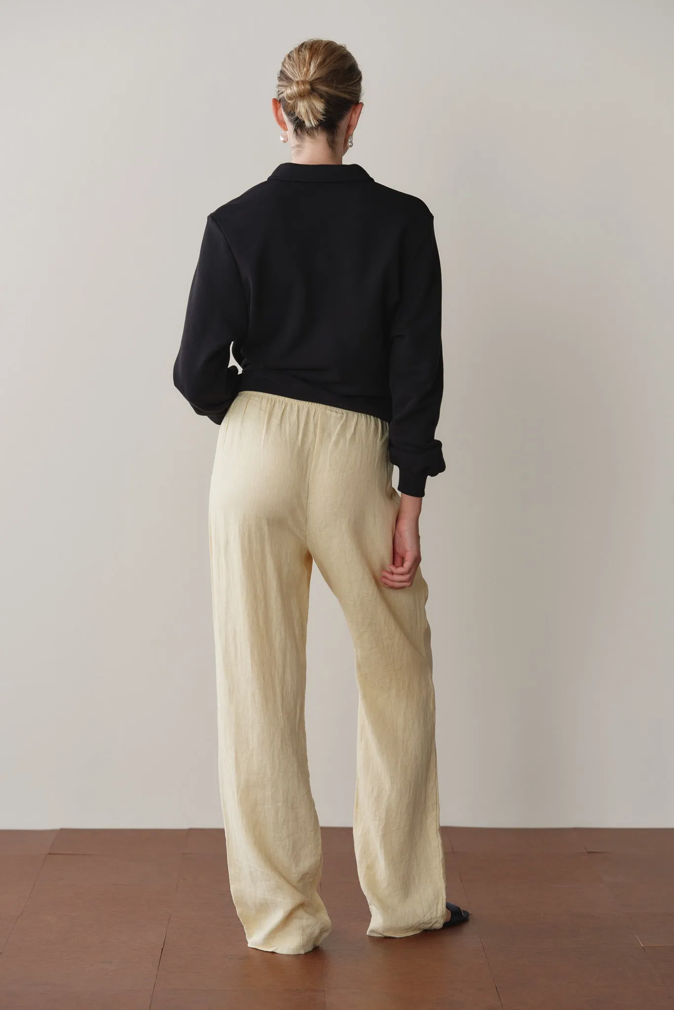 The Linen Simple Pant sold by DONNI. product image thumbnail 4