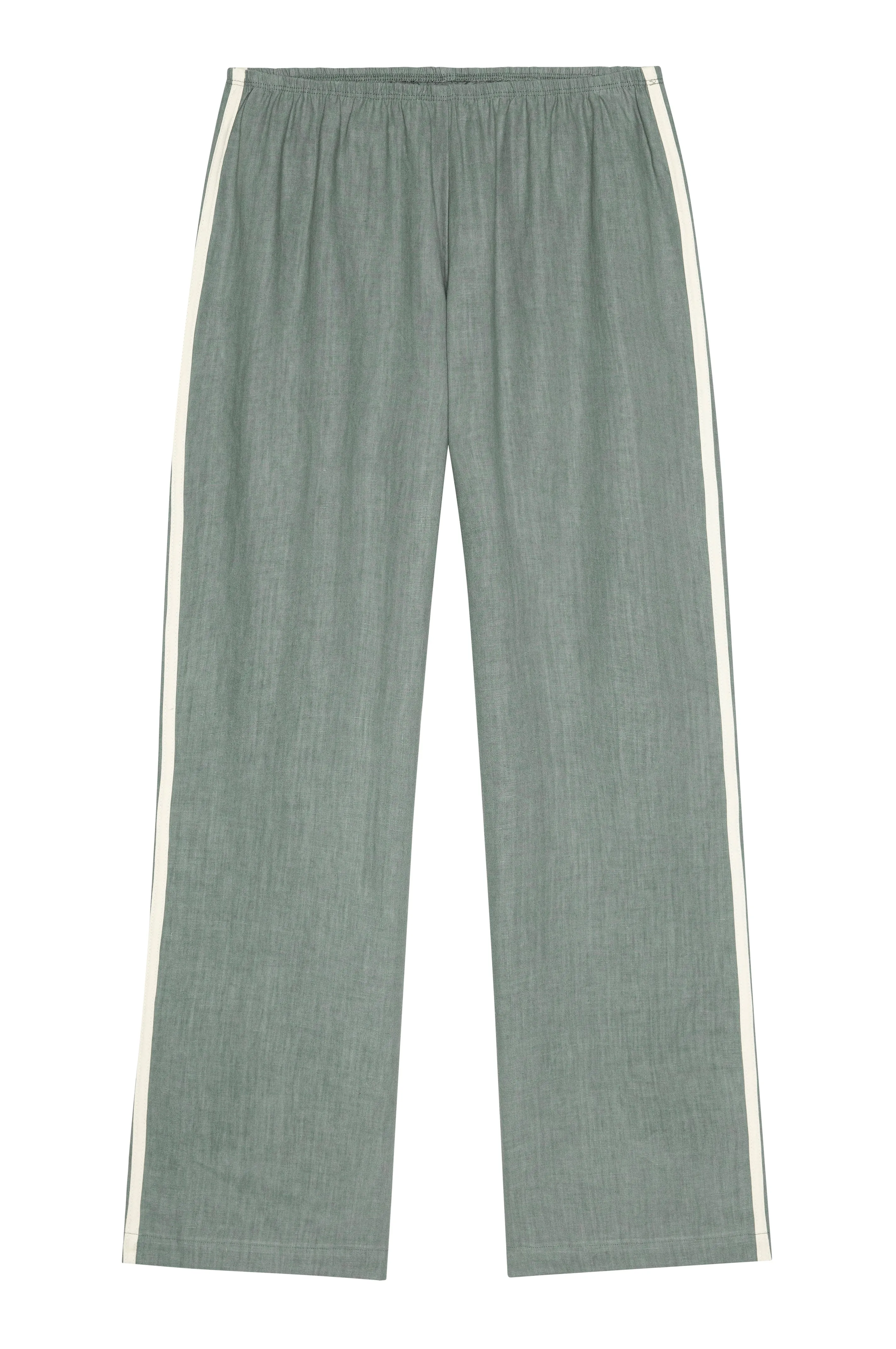 The Linen Crop Stripe Pant sold by DONNI. product image thumbnail 2