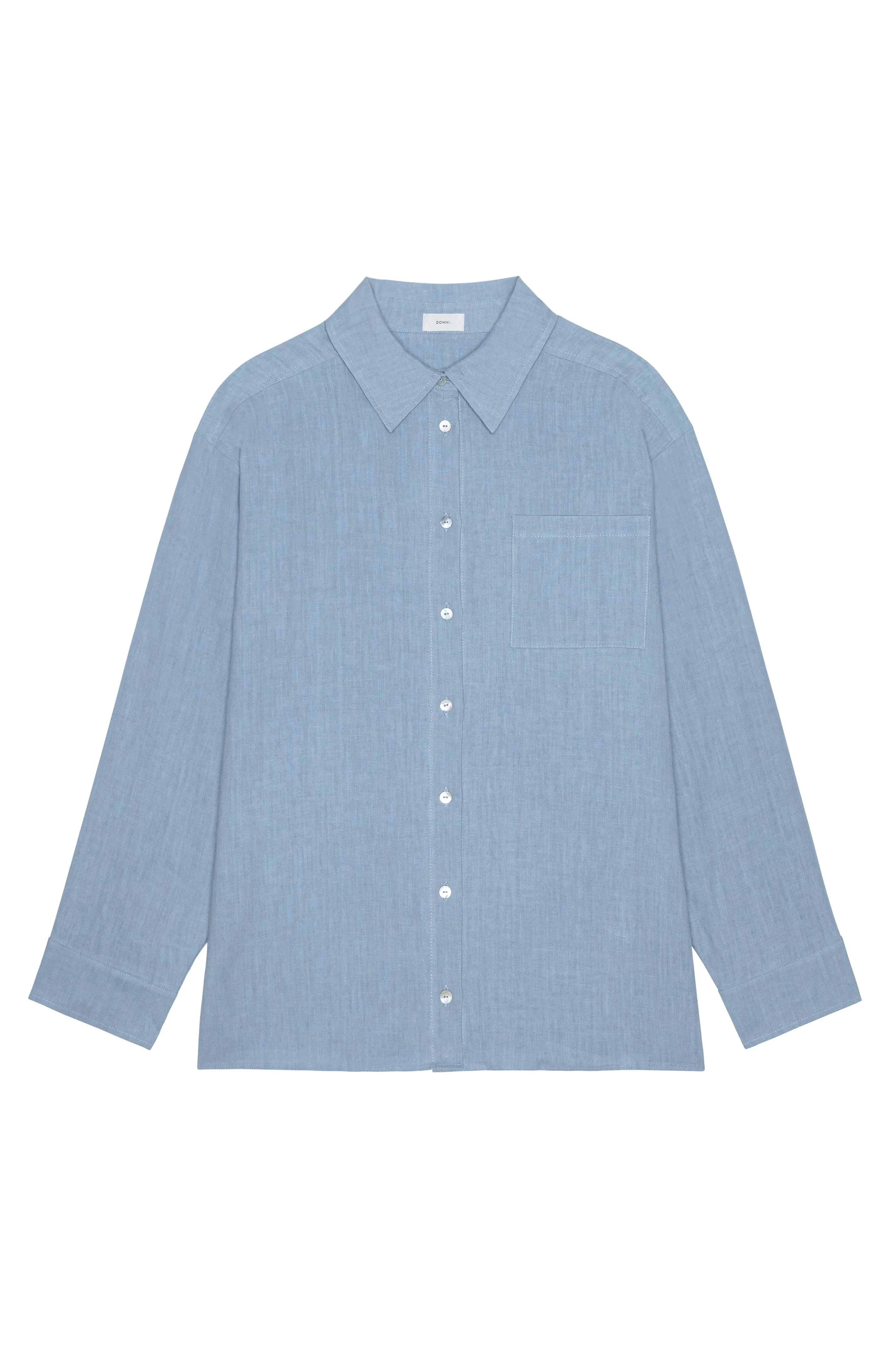 The Linen Relaxed Shirt sold by DONNI. product image thumbnail 2