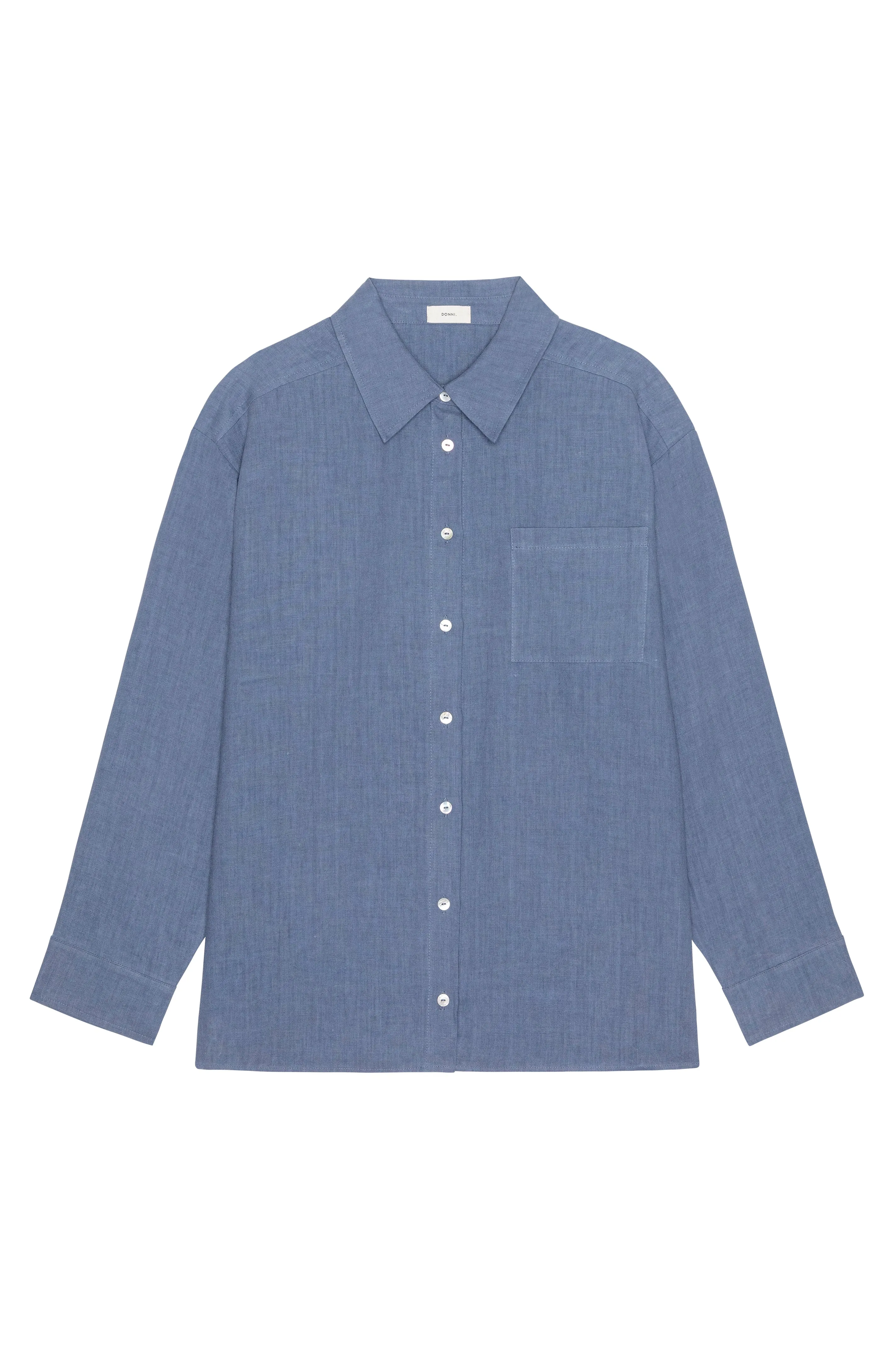 The Linen Relaxed Shirt sold by DONNI. product image thumbnail 2