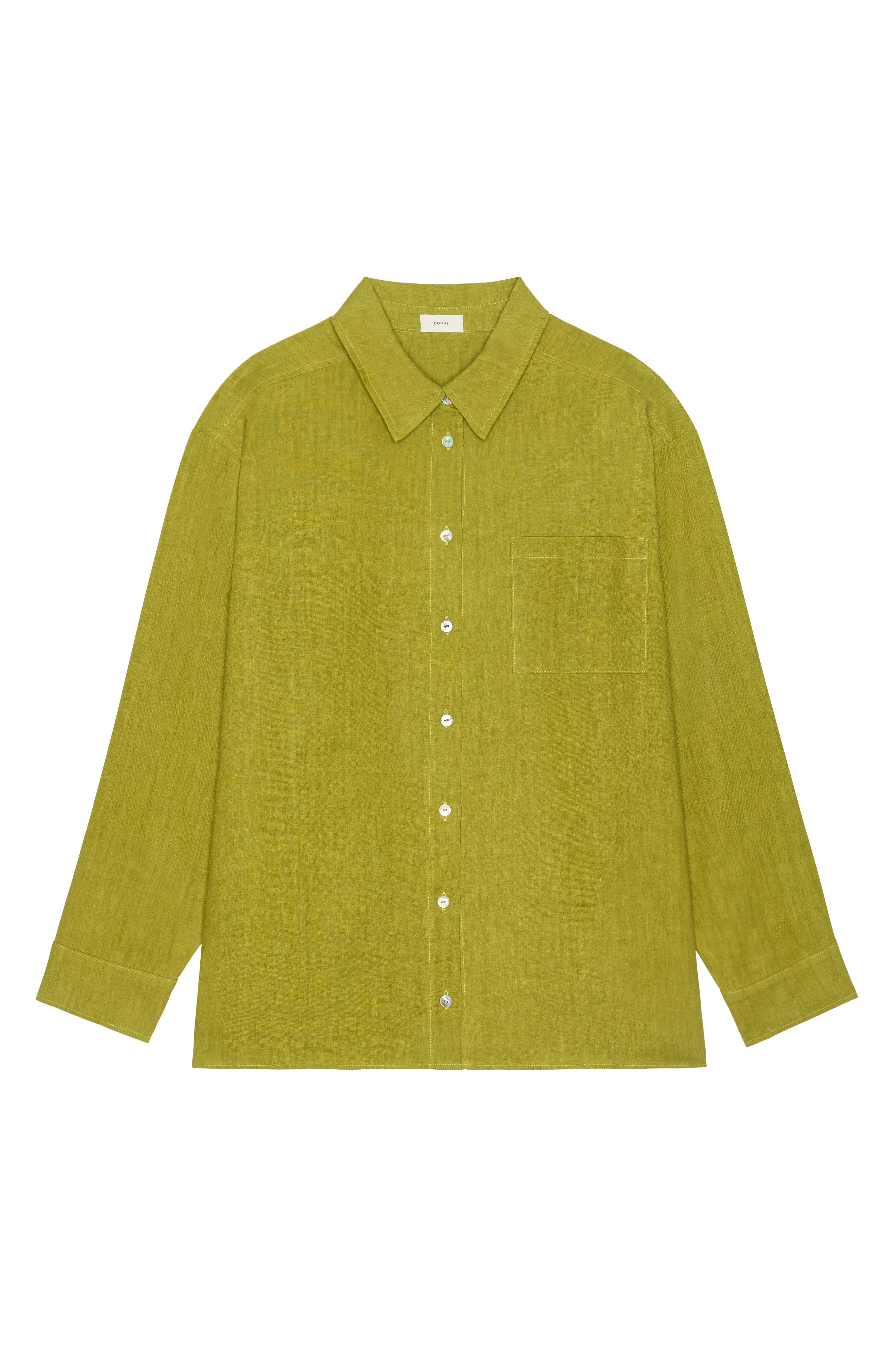 The Linen Relaxed Shirt sold by DONNI. product image thumbnail 2