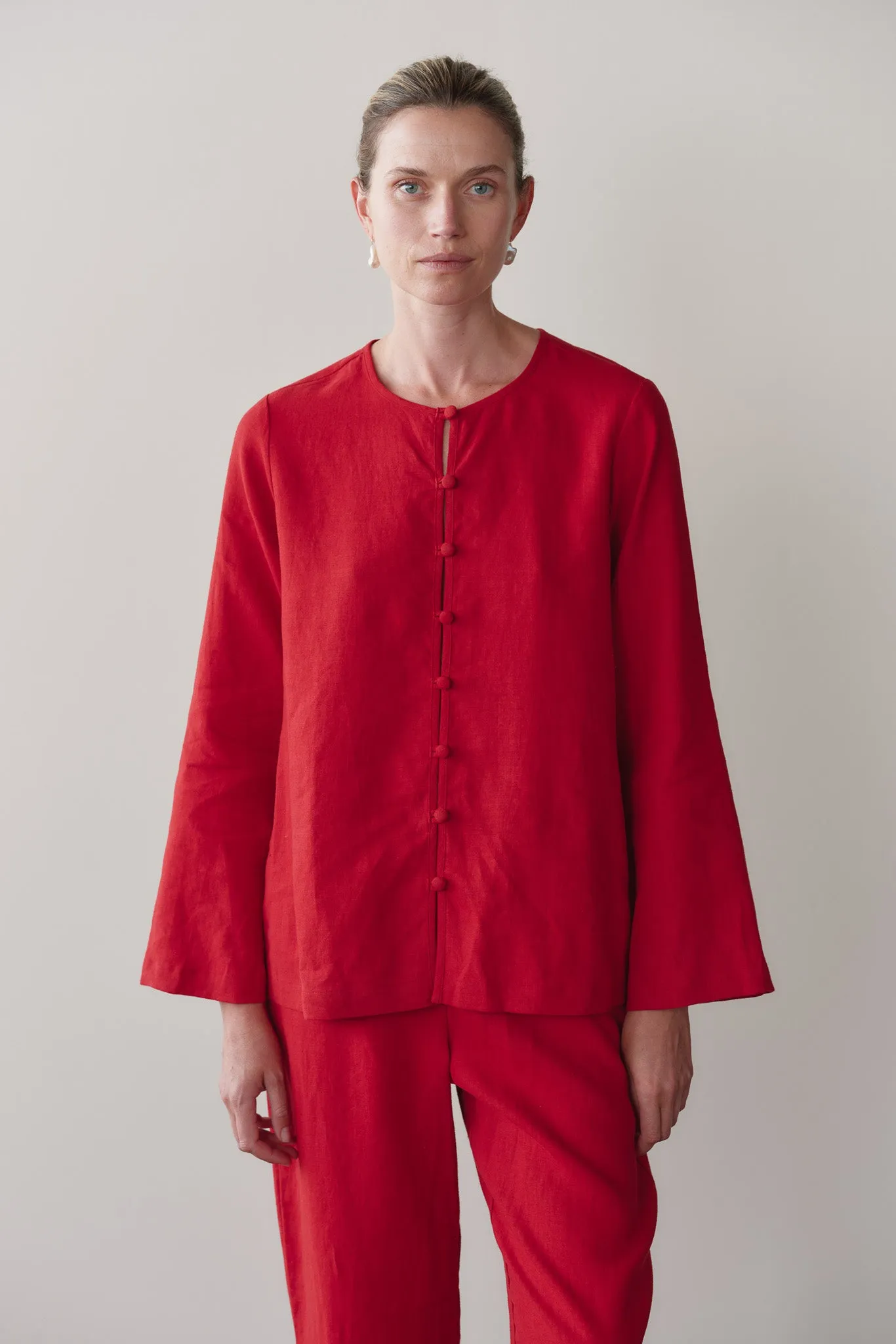 The Linen Loop Shirt sold by DONNI. product image thumbnail 4