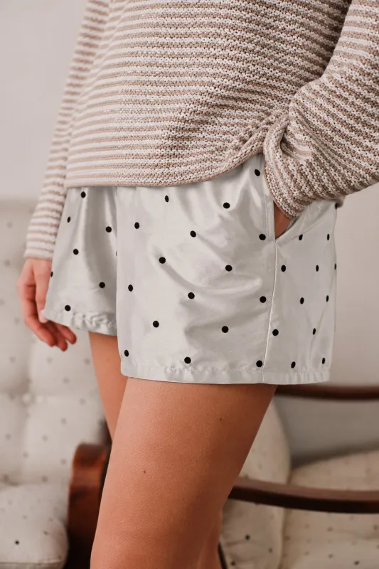 The Silk Taffeta Tap Short made by DONNI.