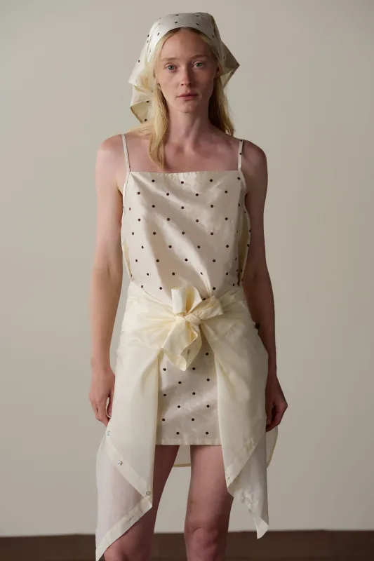 The Silk Taffeta Mini Dress made by DONNI.