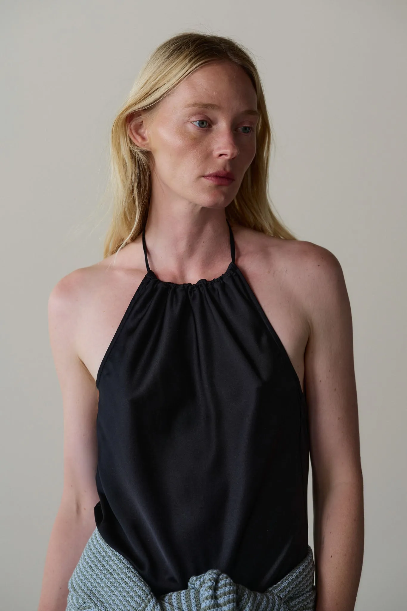 The Silk Halter Top sold by DONNI. product image thumbnail 4