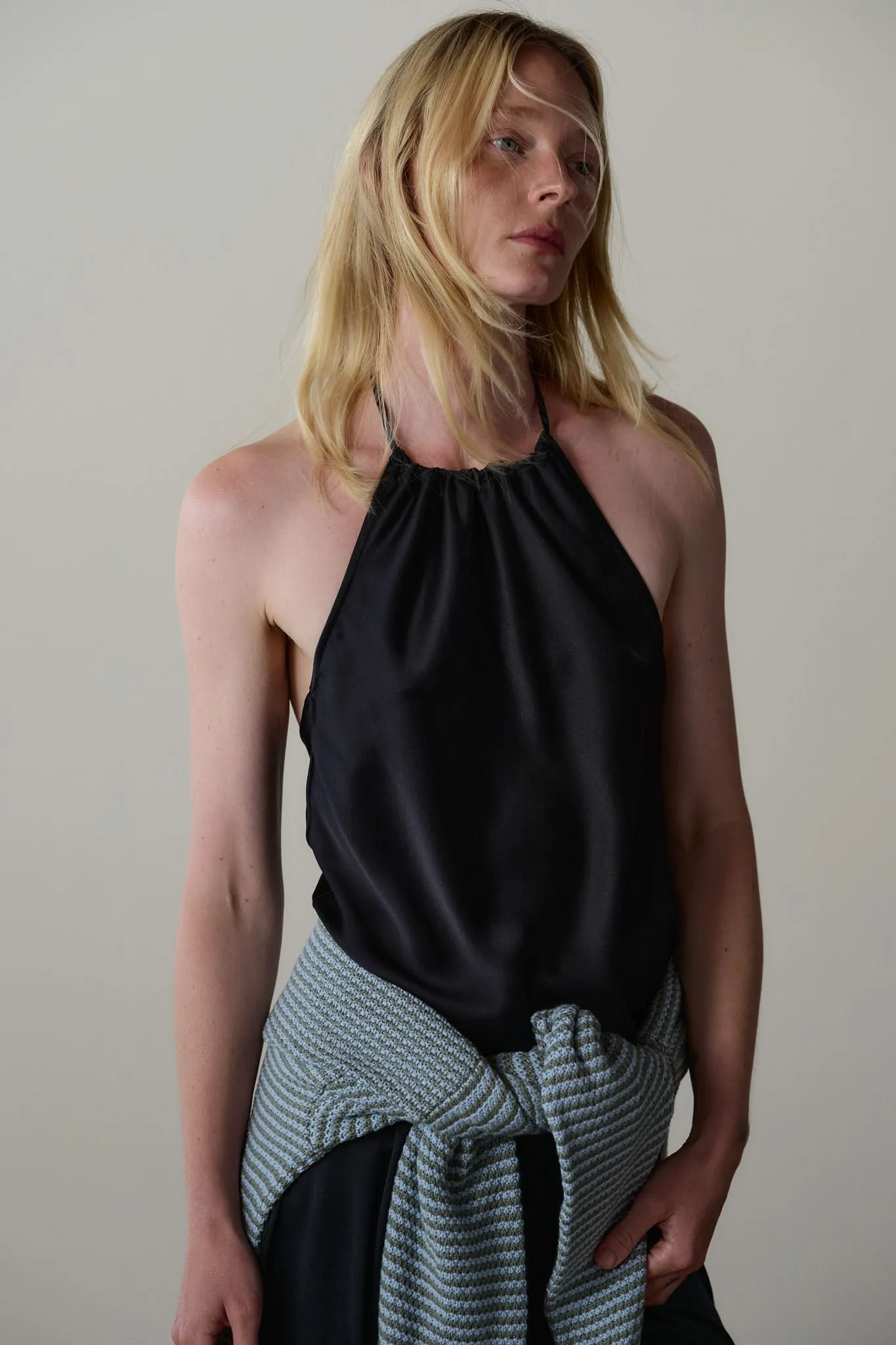 The Silk Halter Top sold by DONNI. product image thumbnail 3