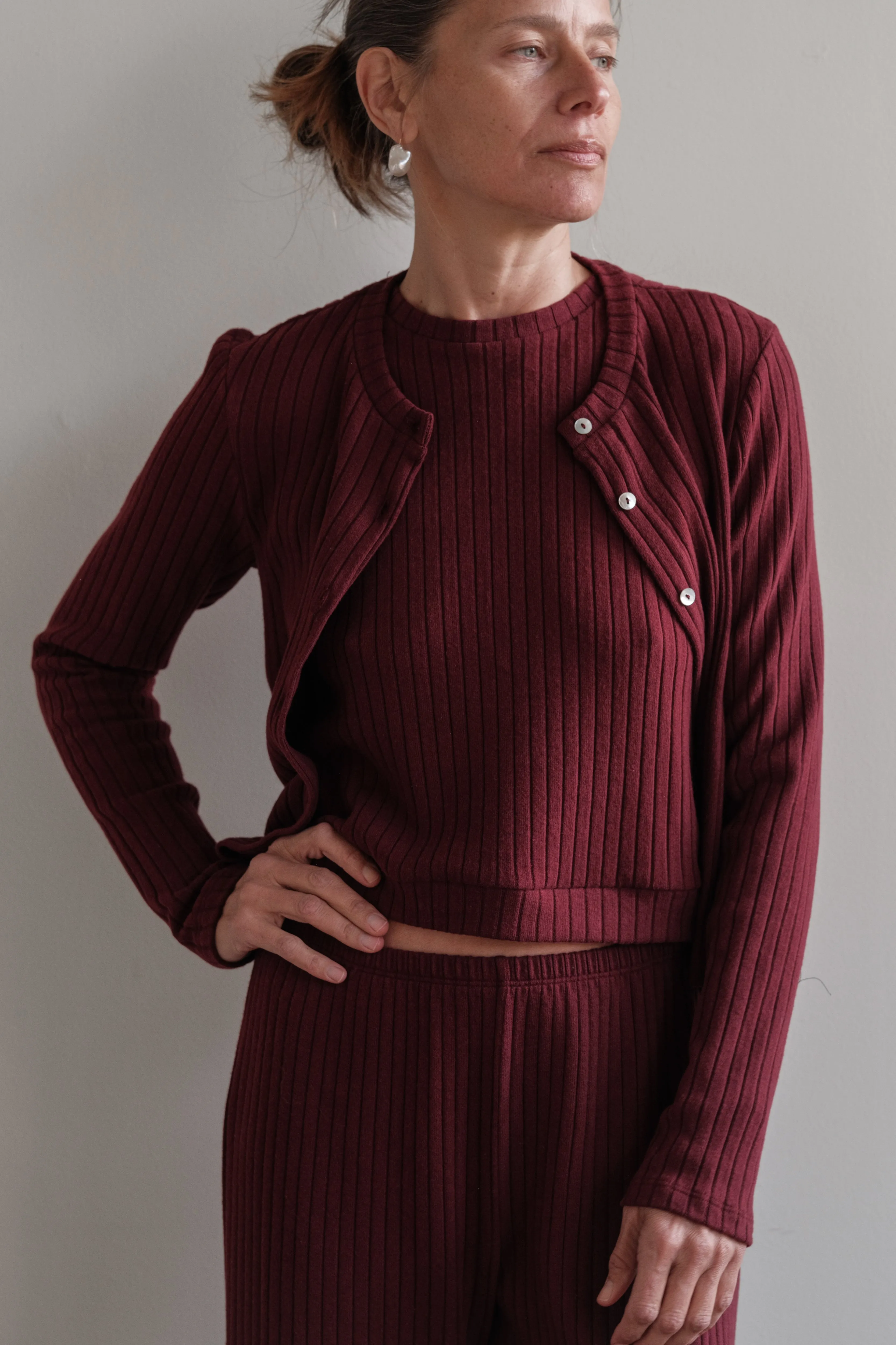 The Sweater Rib Shell sold by DONNI.
