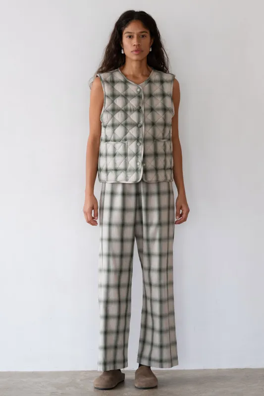 The Plaid Flannel Simple Pant made by DONNI.