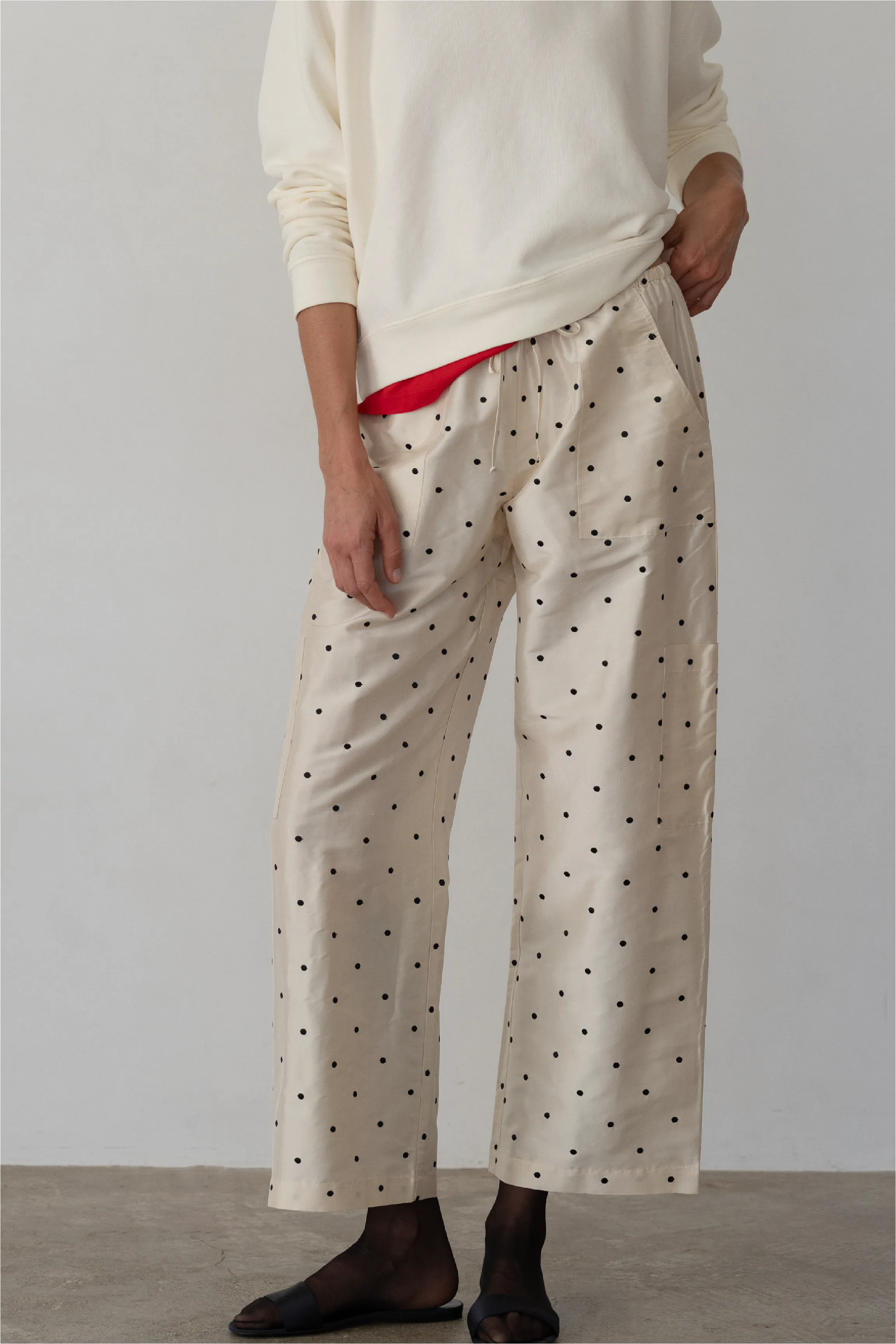 The Silk Taffeta Cargo Pant sold by DONNI.