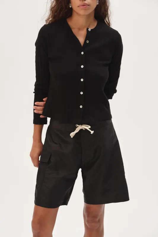 The Silk Taffeta Board Short made by DONNI.