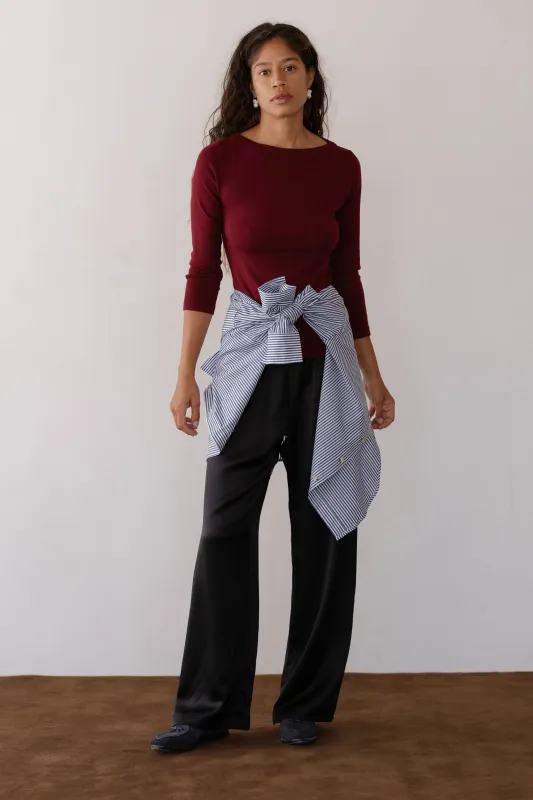 The Silk Simple Pant made by DONNI.