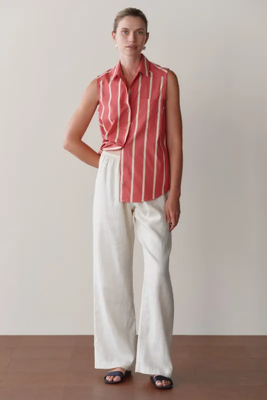 The Linen Simple Pant made by DONNI.