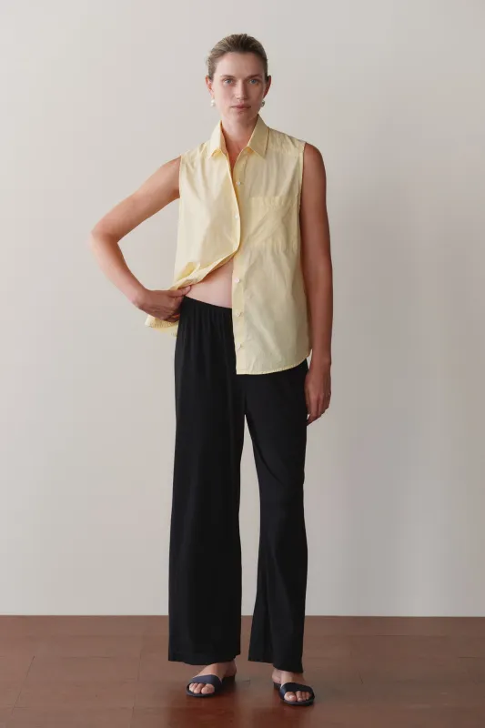 The Jersey Simple Crop Pant made by DONNI.