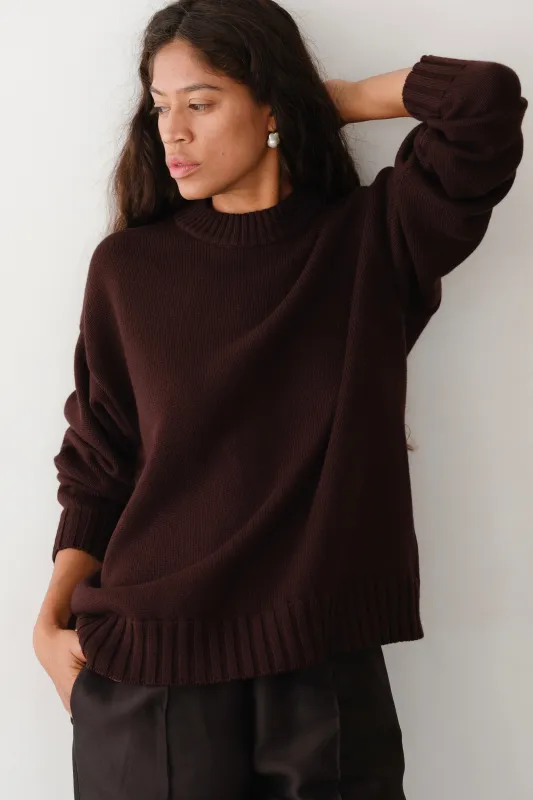 The Cotton Cashmere Crewneck Sweater made by DONNI.