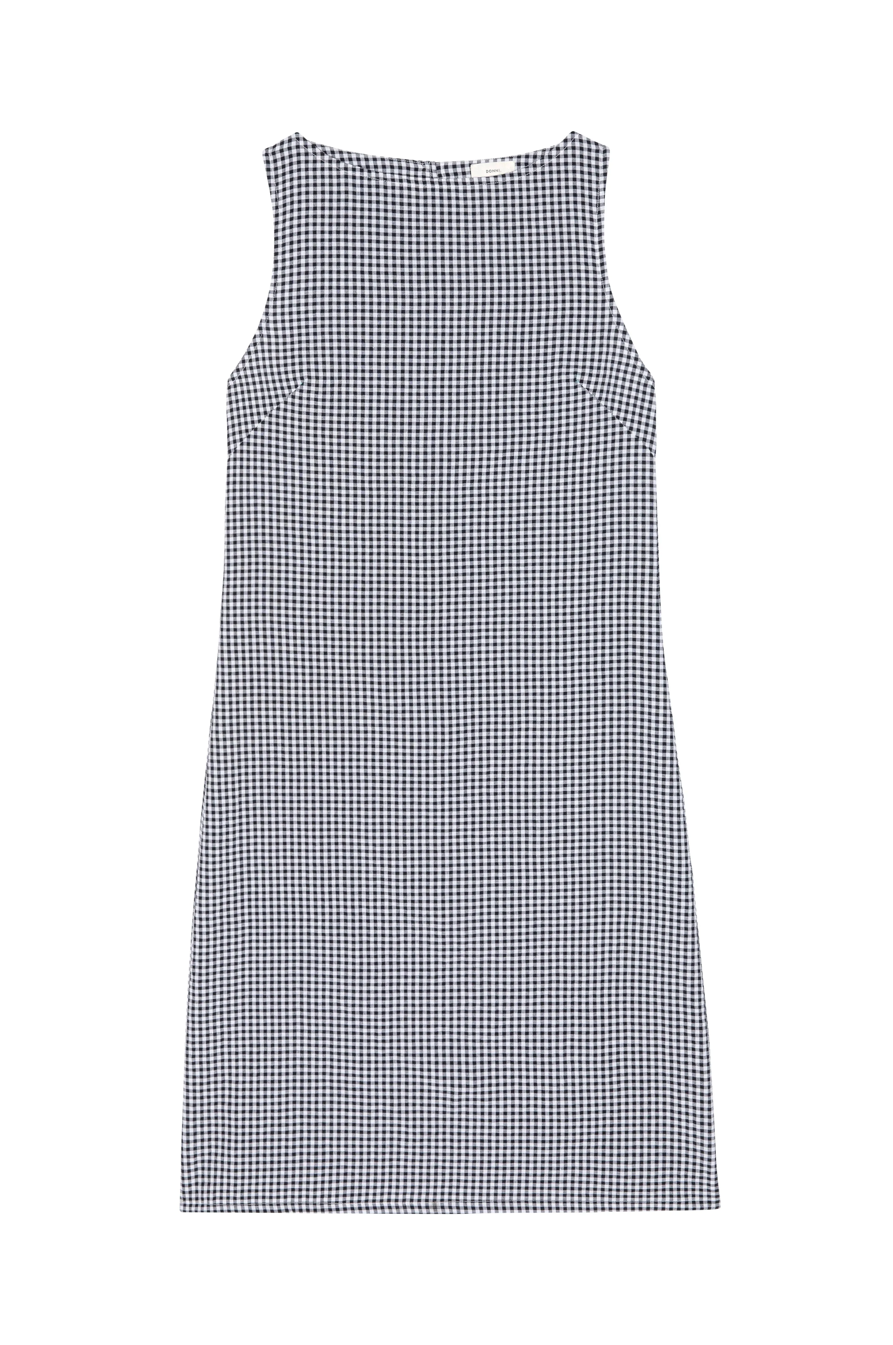The Cotton Gingham Boatneck Dress sold by DONNI. product image thumbnail 2