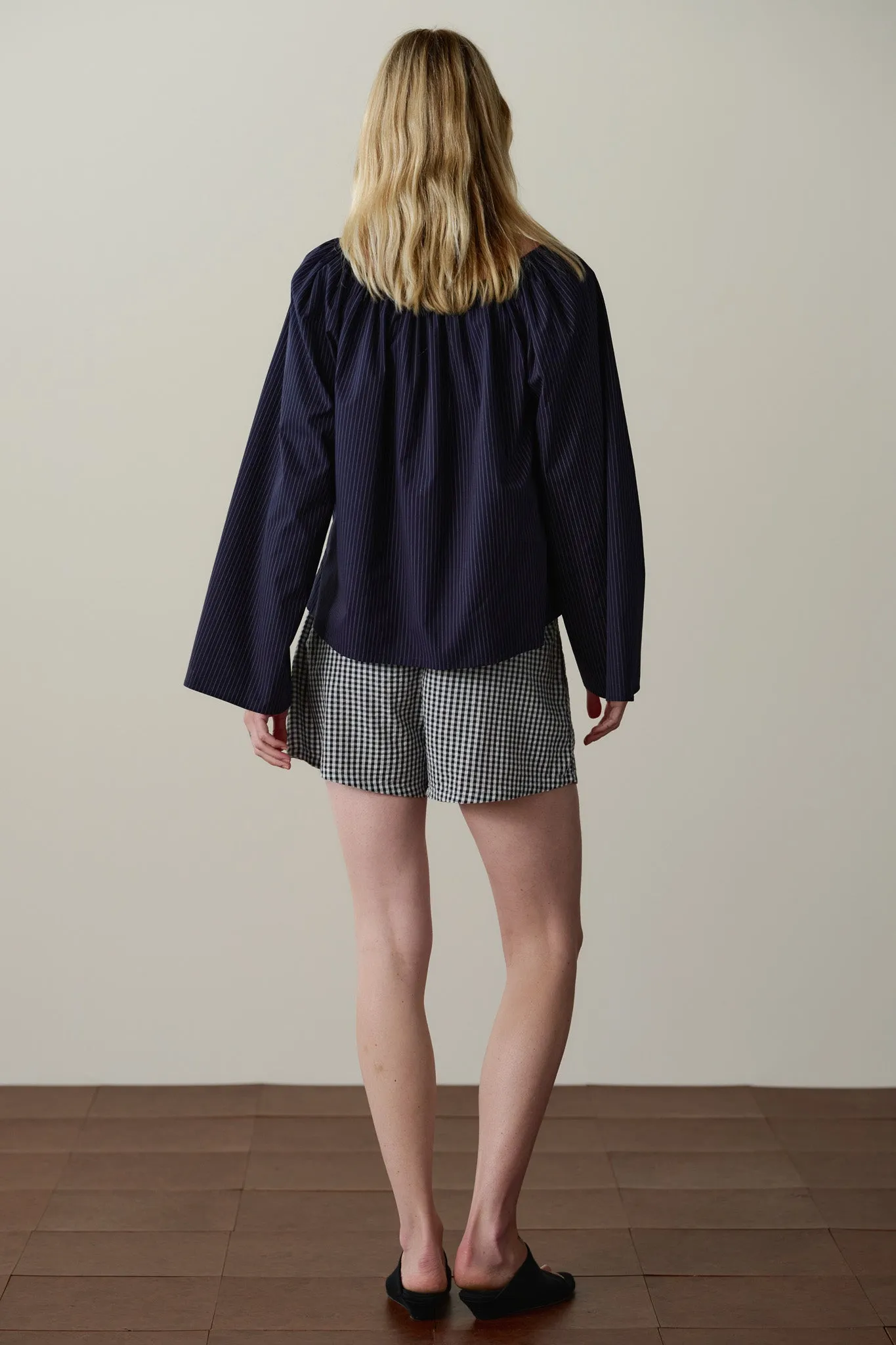 The Cotton Gingham Tap Short sold by DONNI. product image thumbnail 4