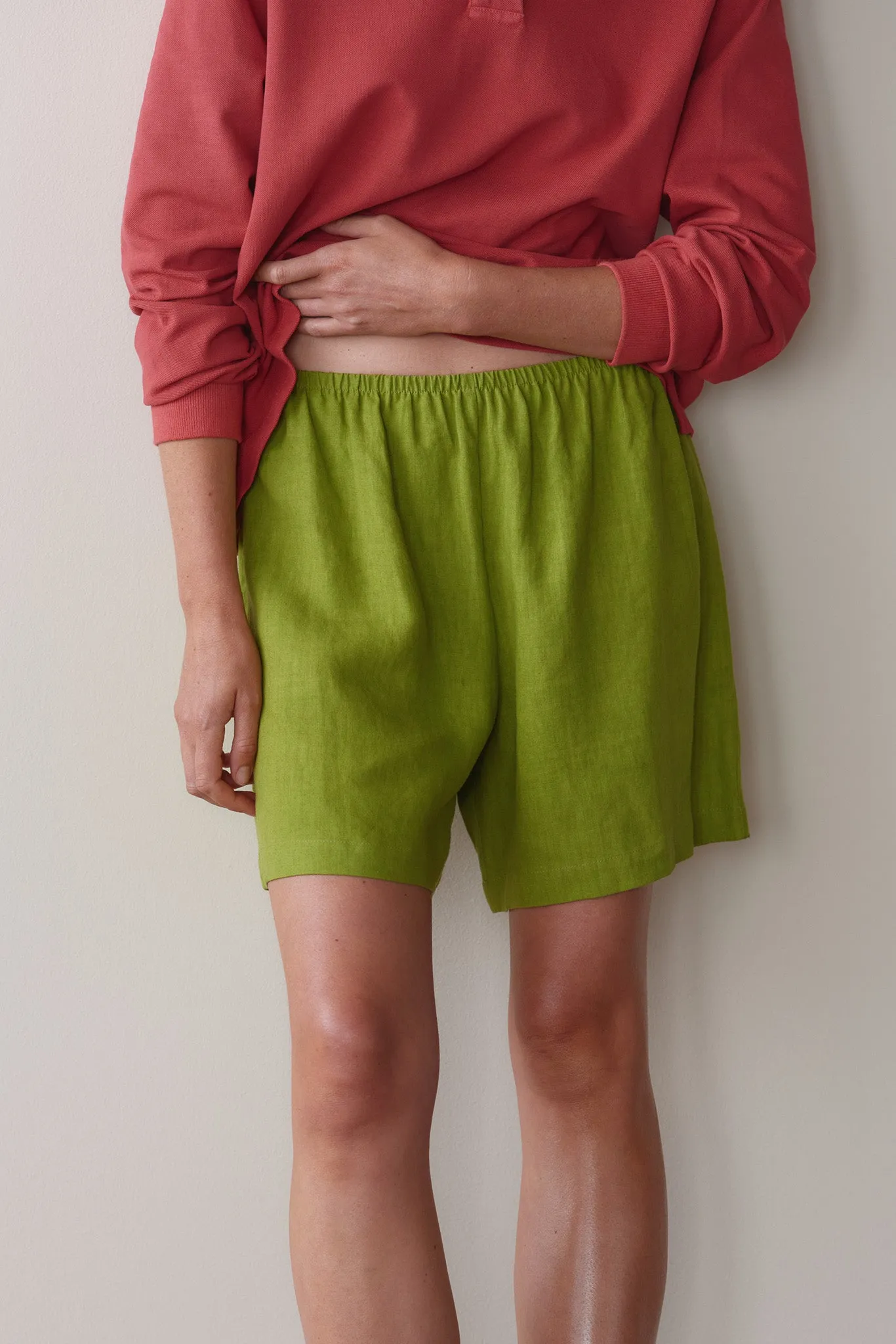 The Linen Short sold by DONNI. product image thumbnail 3