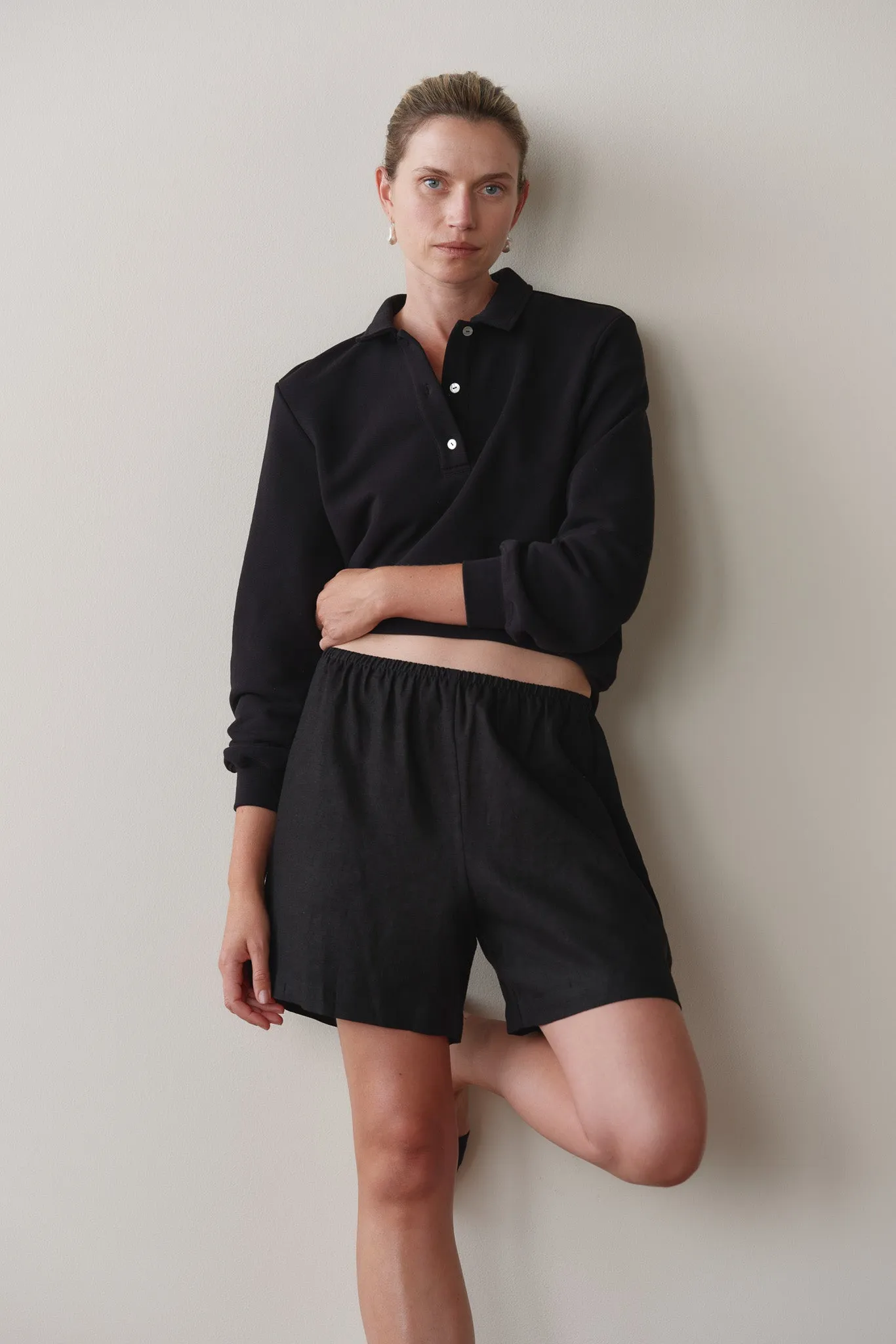The Linen Short sold by DONNI. product image thumbnail 2