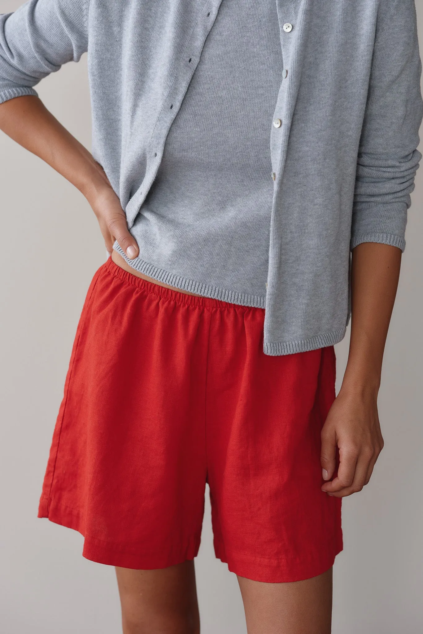 The Linen Short sold by DONNI. product image thumbnail 5