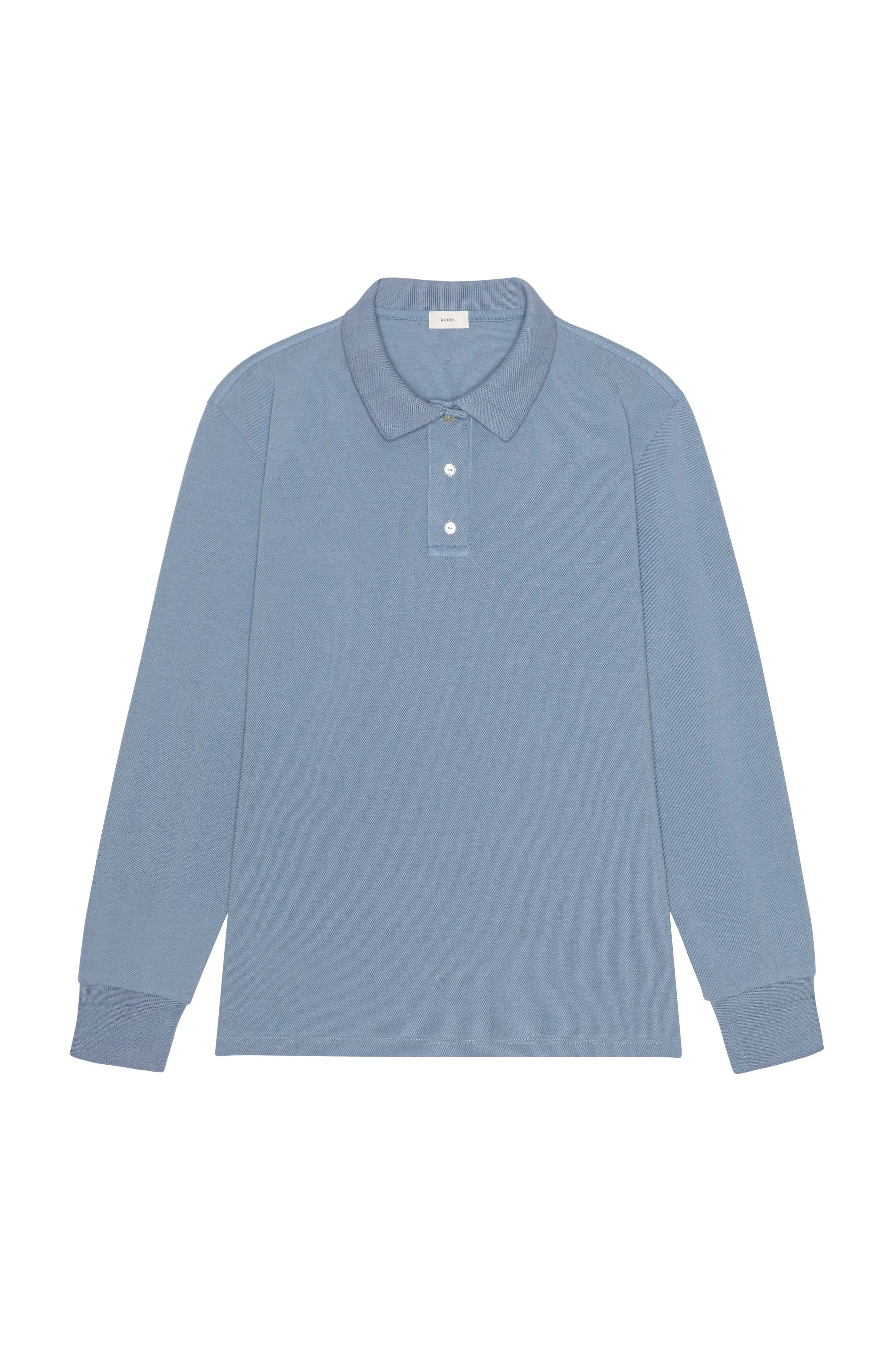 The Pique Longsleeve Polo sold by DONNI. product image thumbnail 2