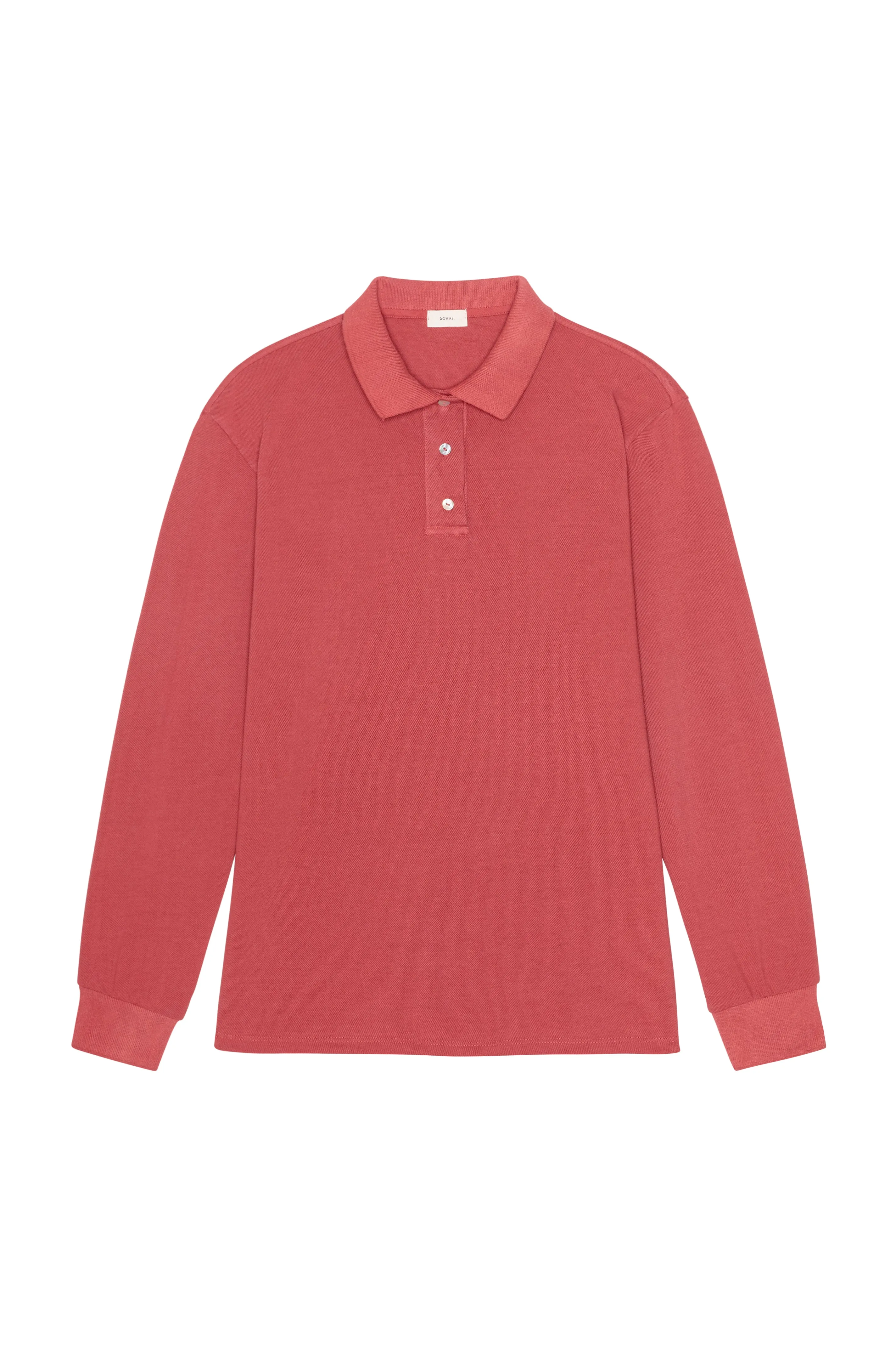 The Pique Longsleeve Polo sold by DONNI. product image thumbnail 2