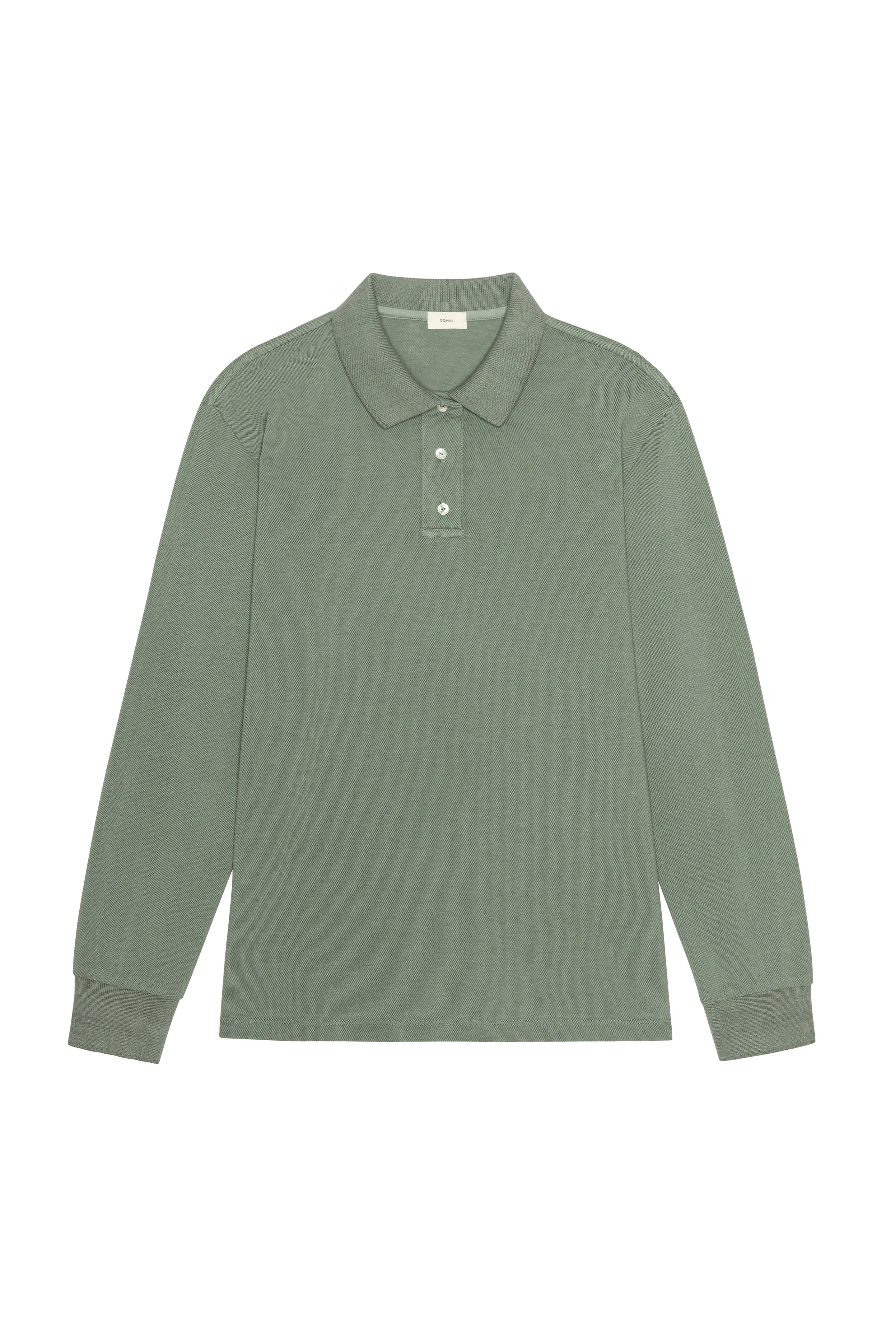 The Pique Longsleeve Polo sold by DONNI. product image thumbnail 2