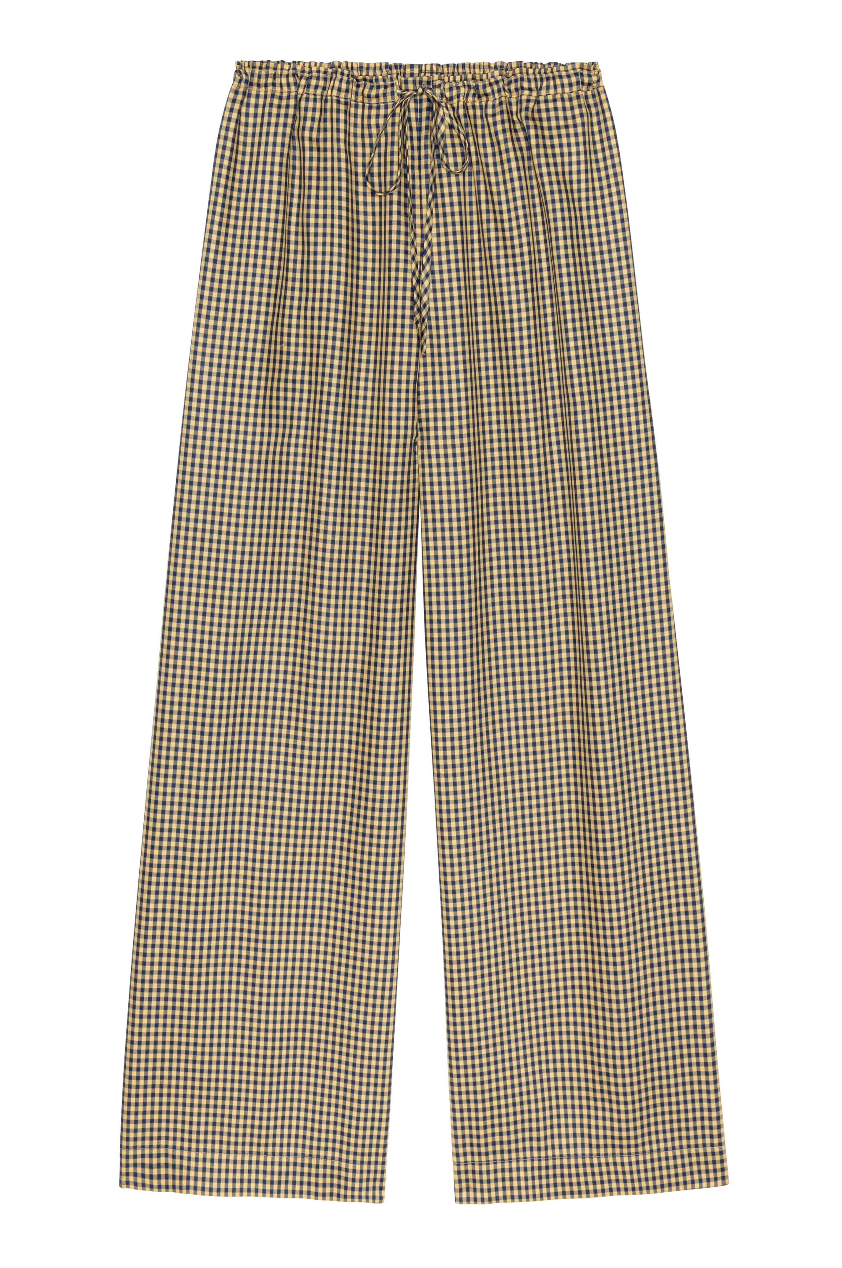 The Tencel Plaid Tie Pant sold by DONNI. product image thumbnail 2