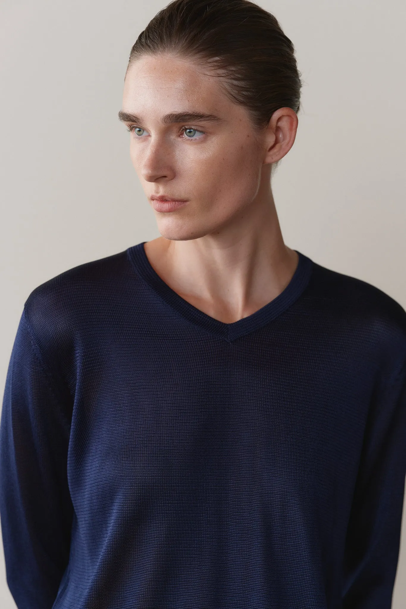 The Slinky V-Neck sold by DONNI. product image thumbnail 4