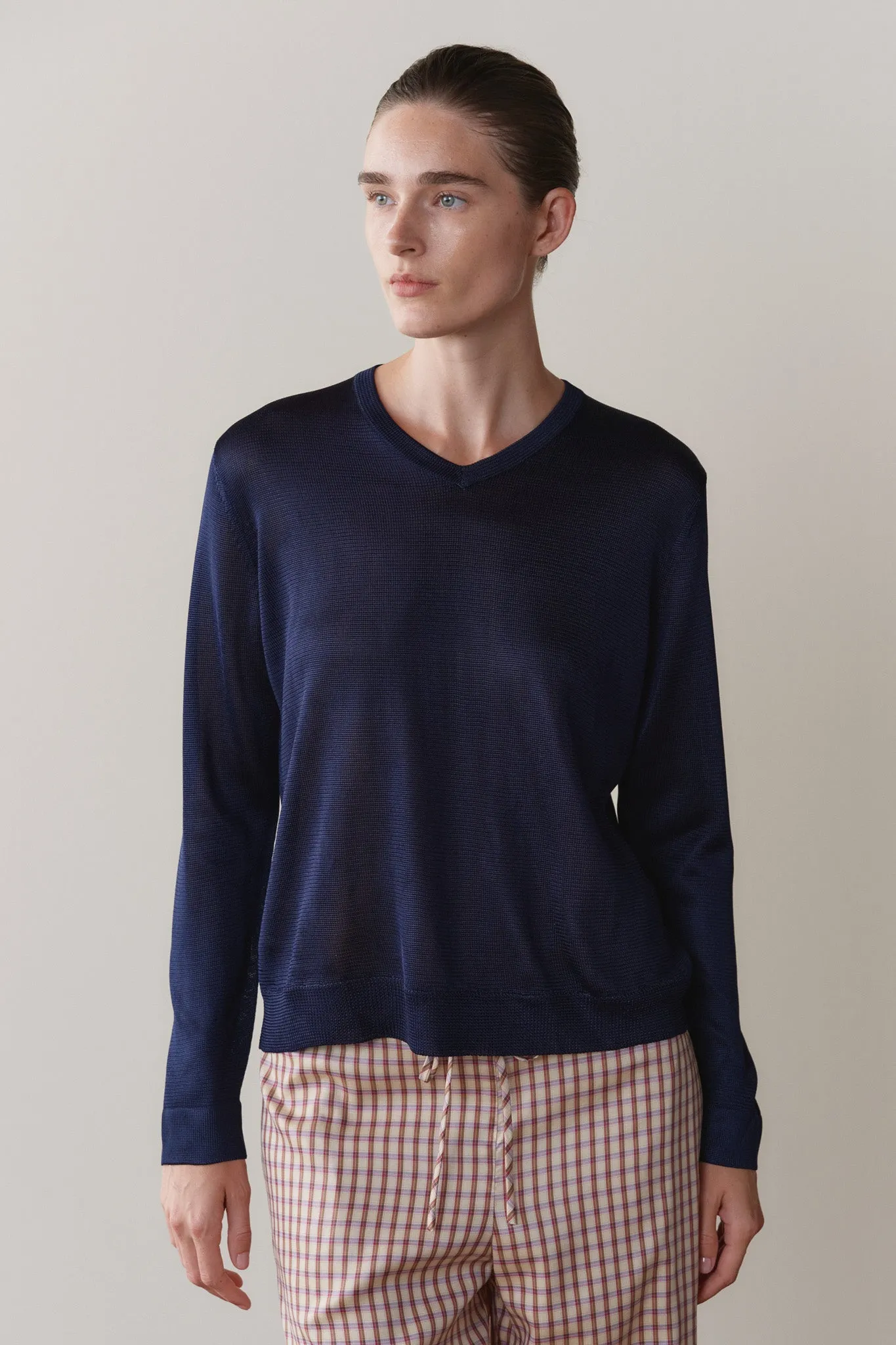 The Slinky V-Neck sold by DONNI. product image thumbnail 3